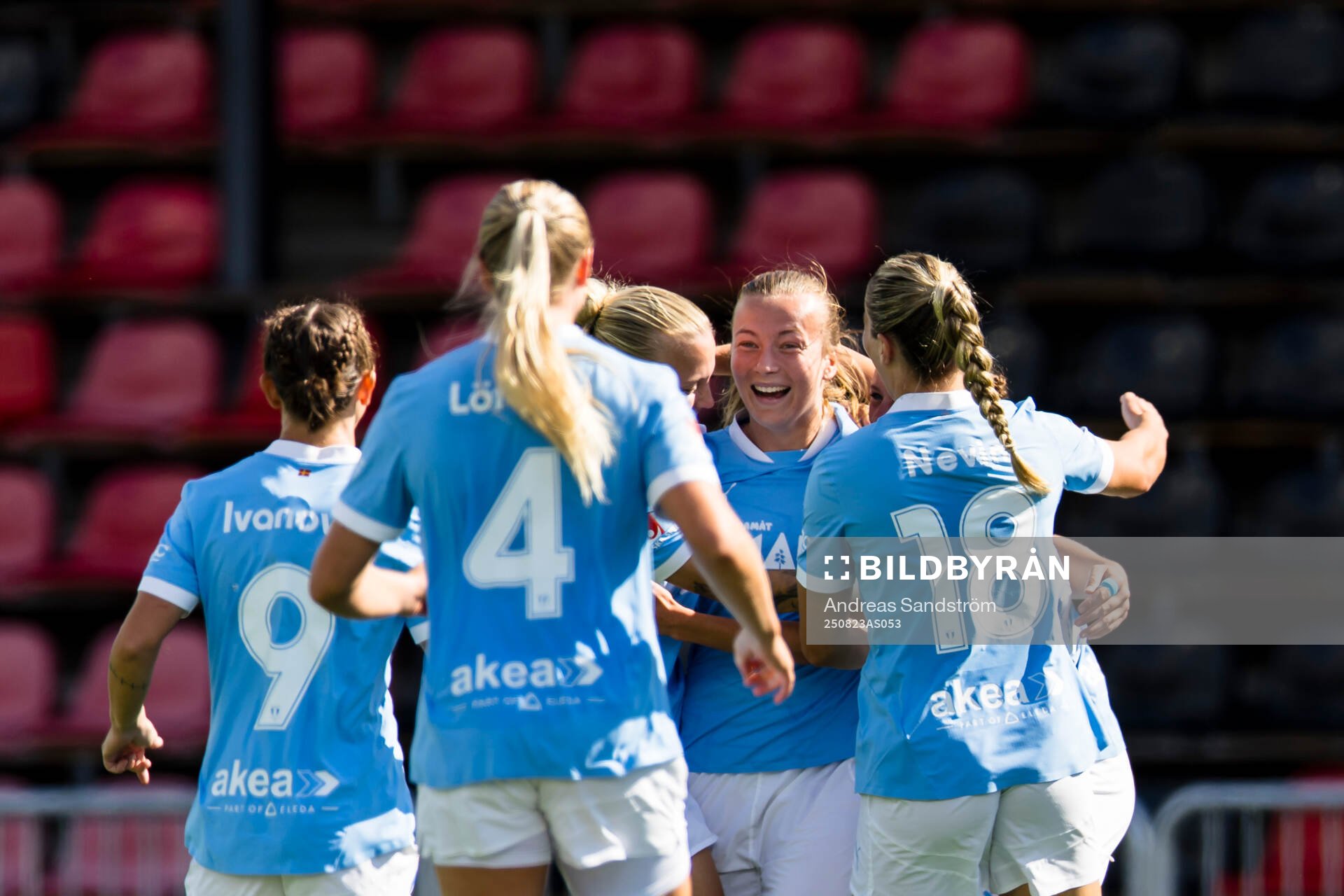 Malmö FFs Sara Kanutte Sørensen Fornes (m) gör 0-5 och