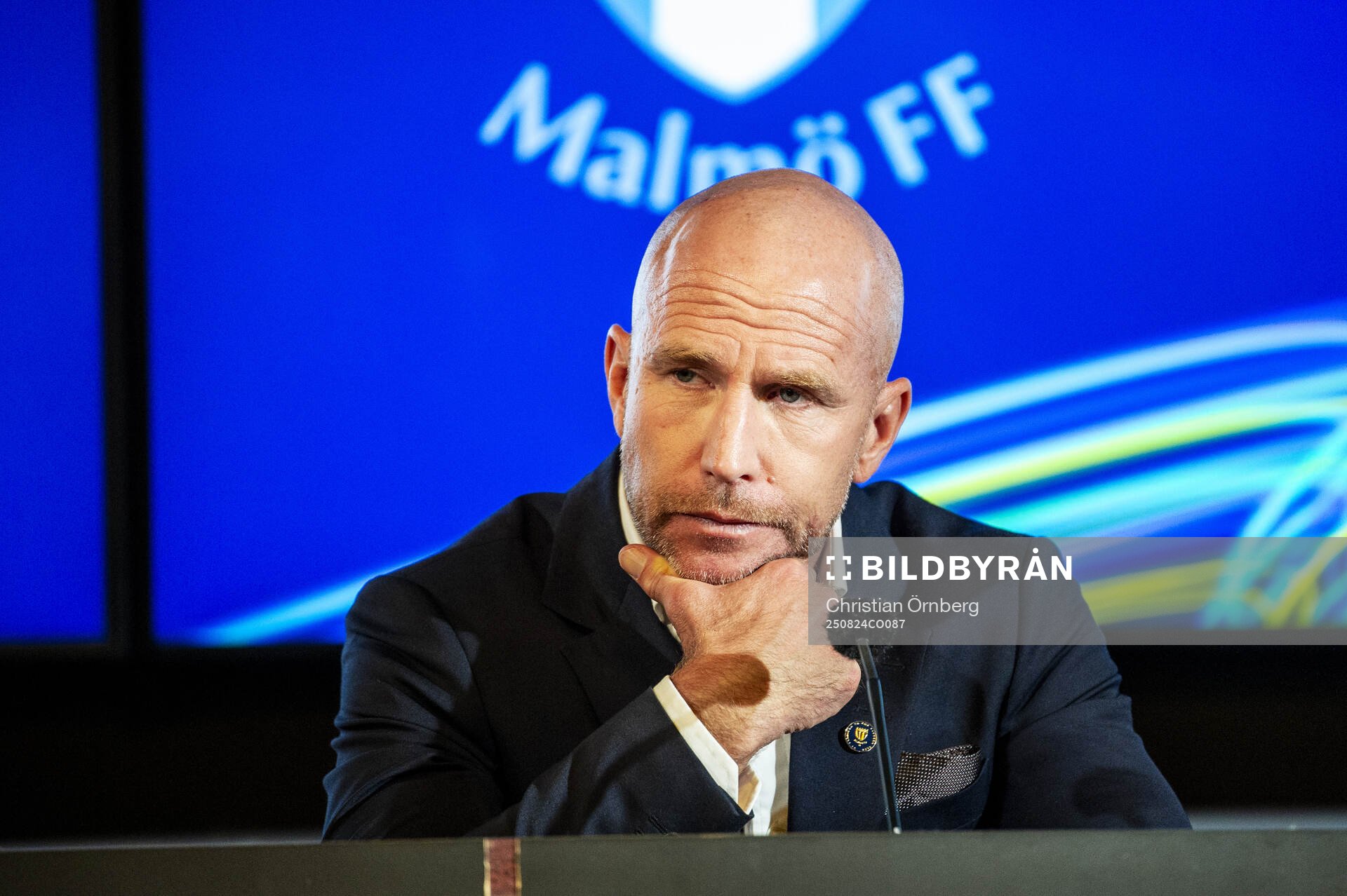 Malmö FFs huvudtränare Henrik Rydström på en
