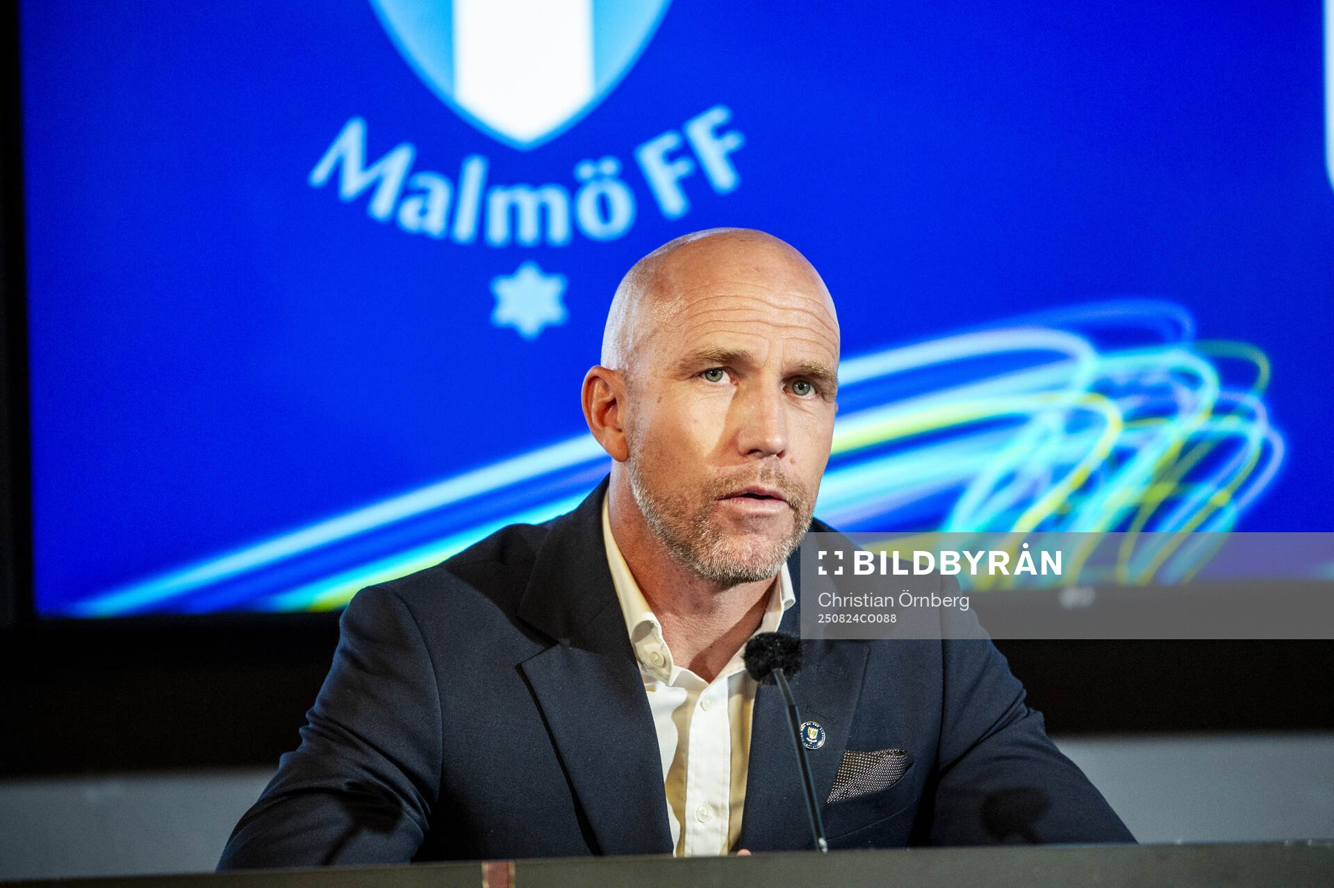 Malmö FFs huvudtränare Henrik Rydström på en