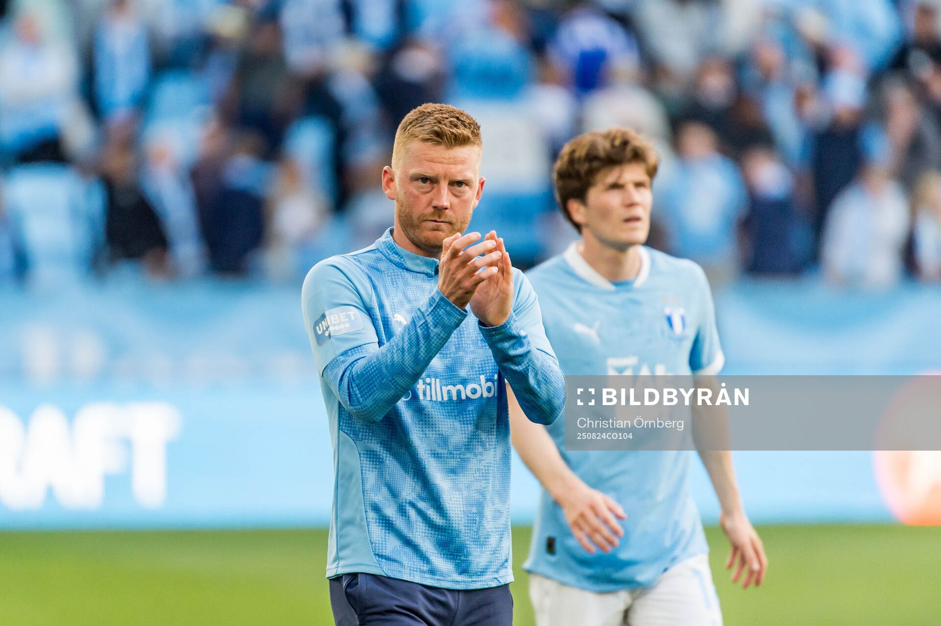 Malmö FFs Anders Christiansen och Oliver Berg deppar
