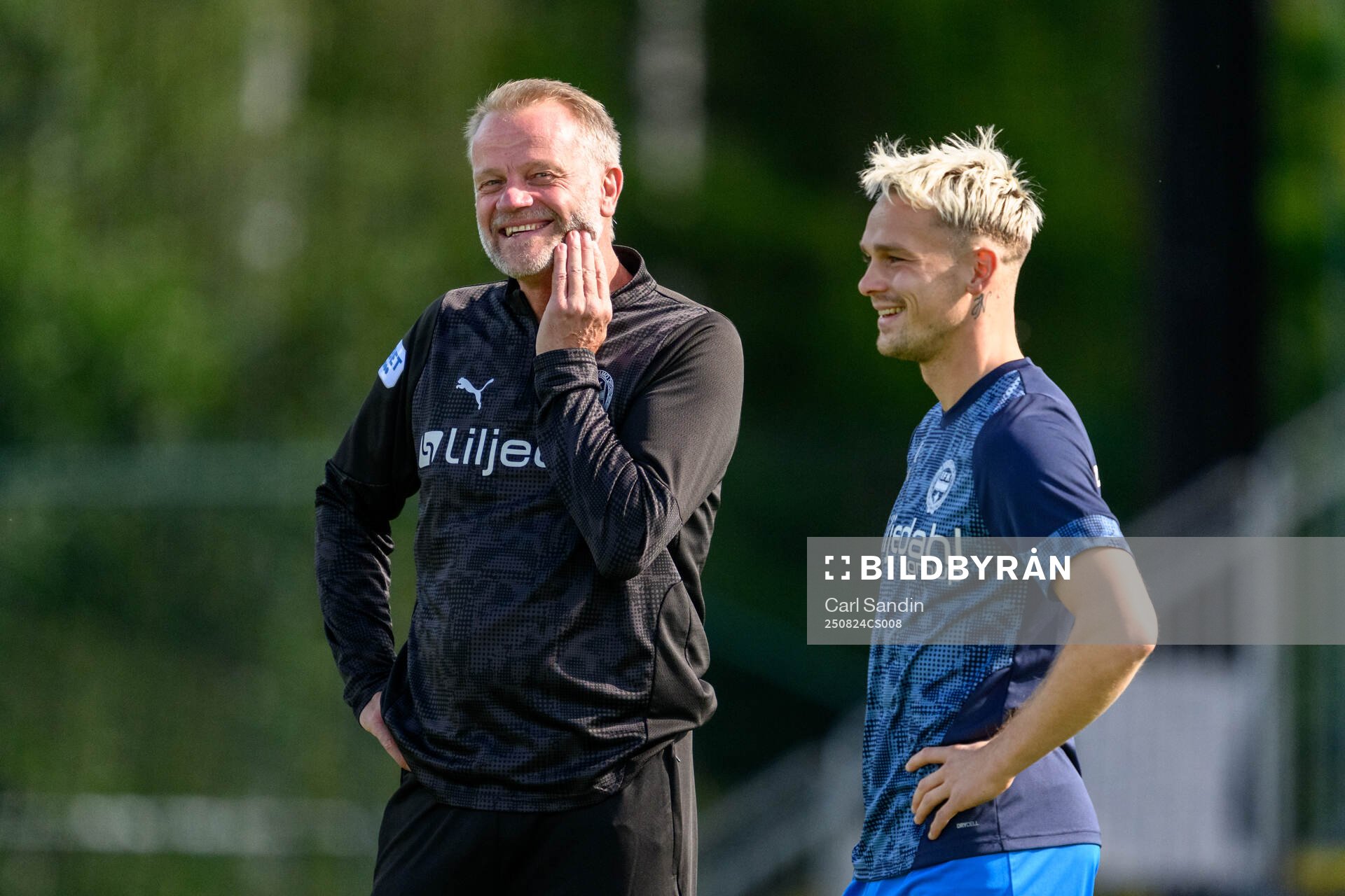 Värnamos tränare Arne Sandstø och Kent-Are Antonsen