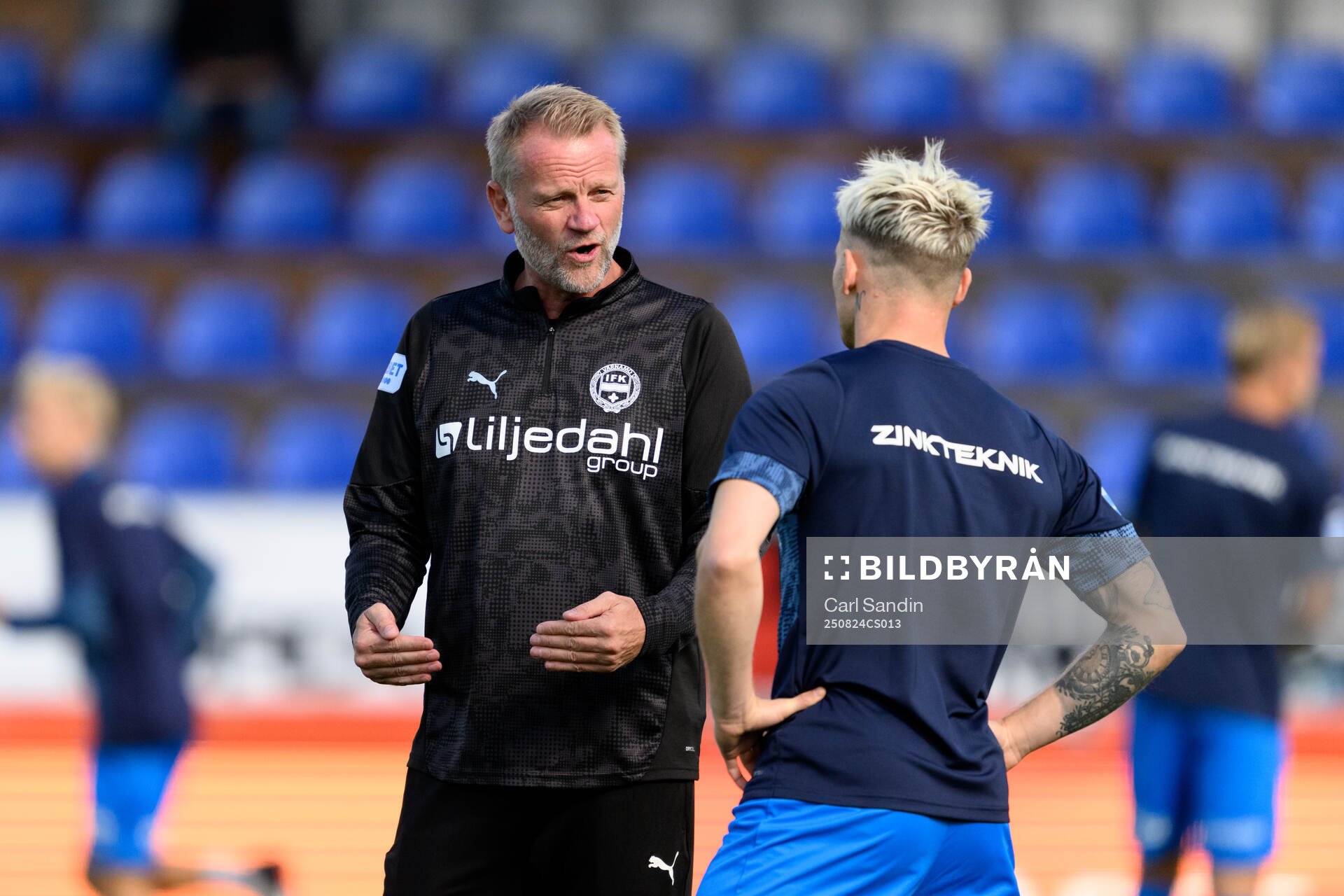 Värnamos tränare Arne Sandstø och Kent-Are Antonsen