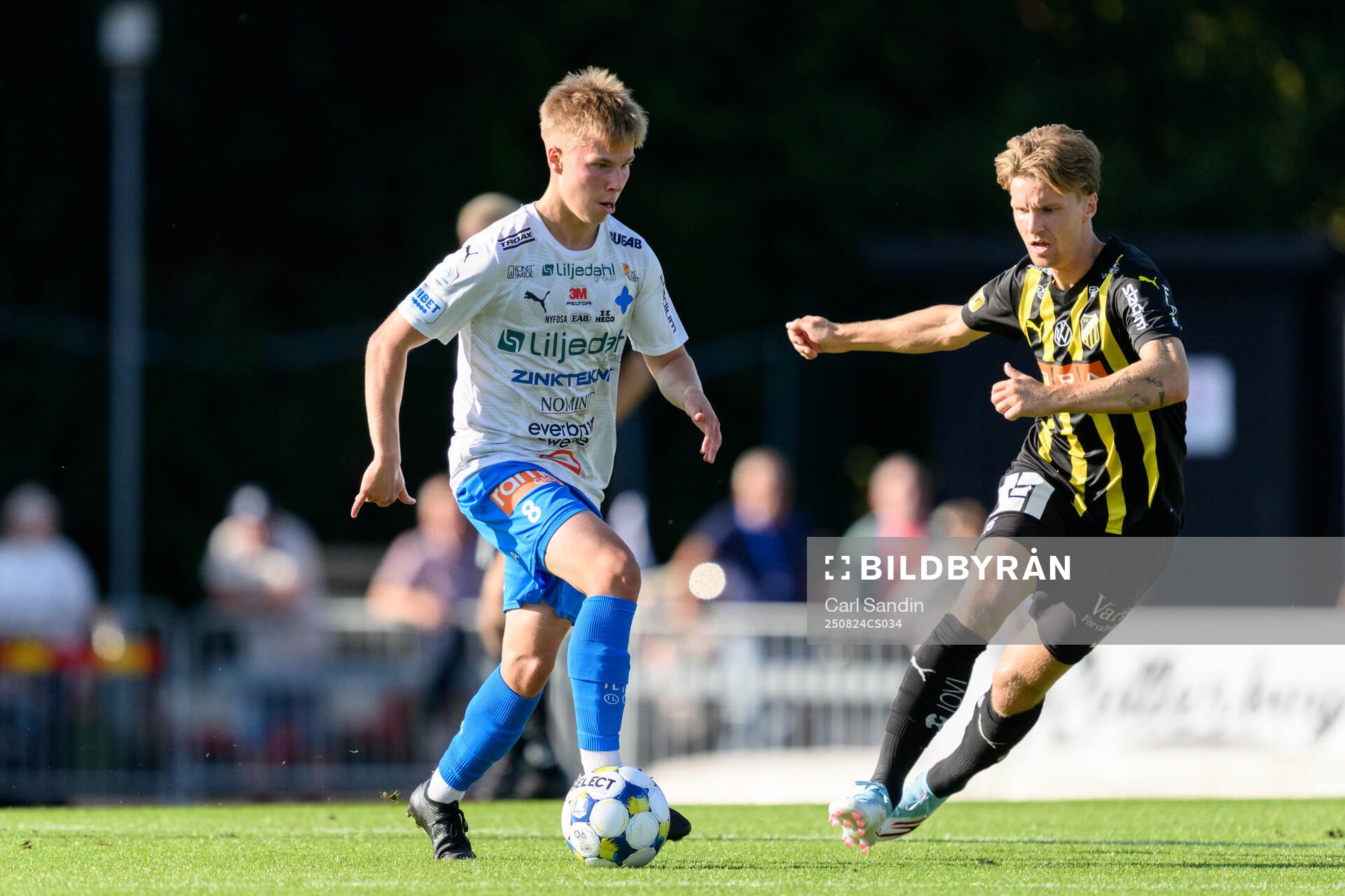 Värnamos Otso Liimatta och Häckens Samuel Leach Holm