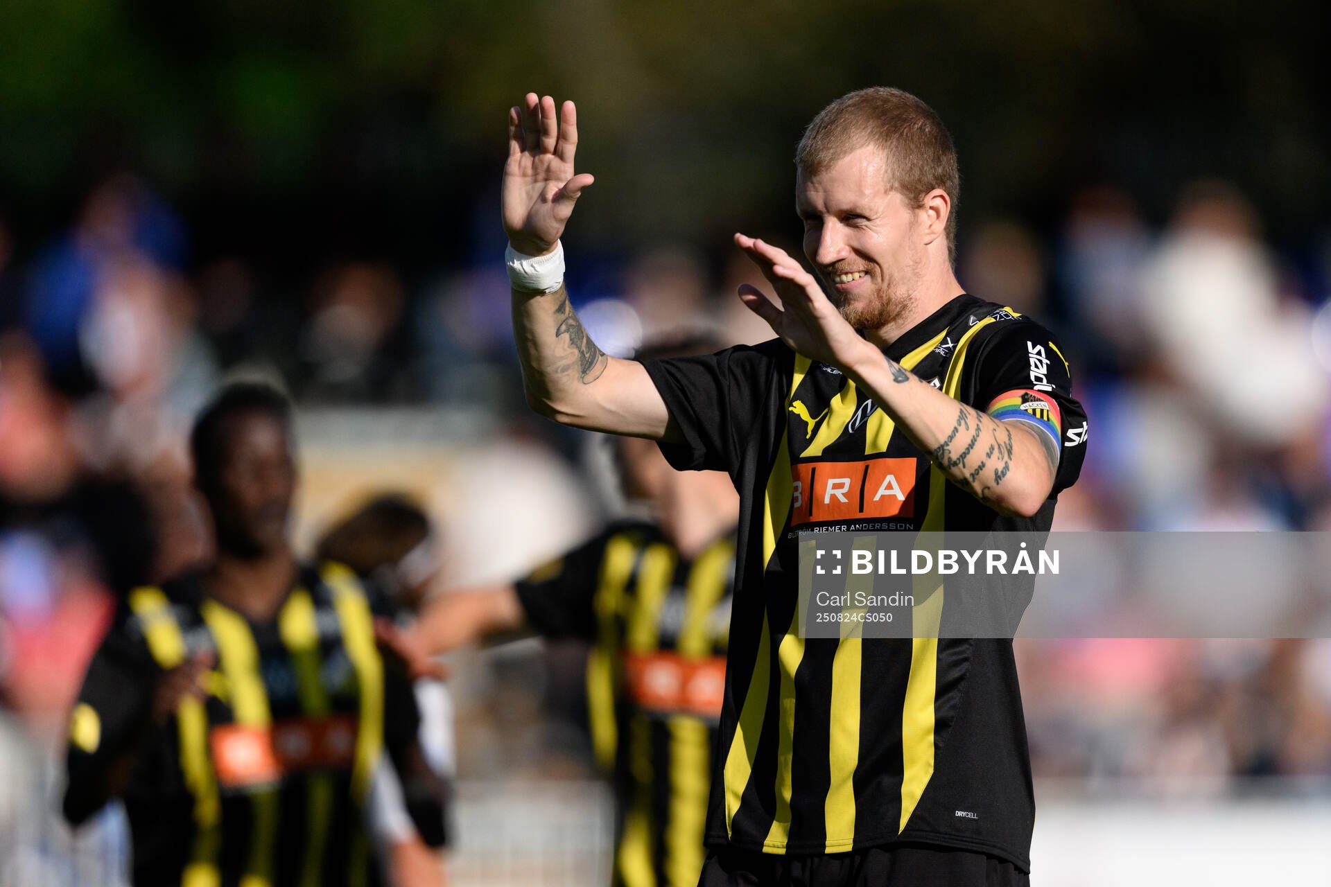 Häckens Simon Gustafson jublar