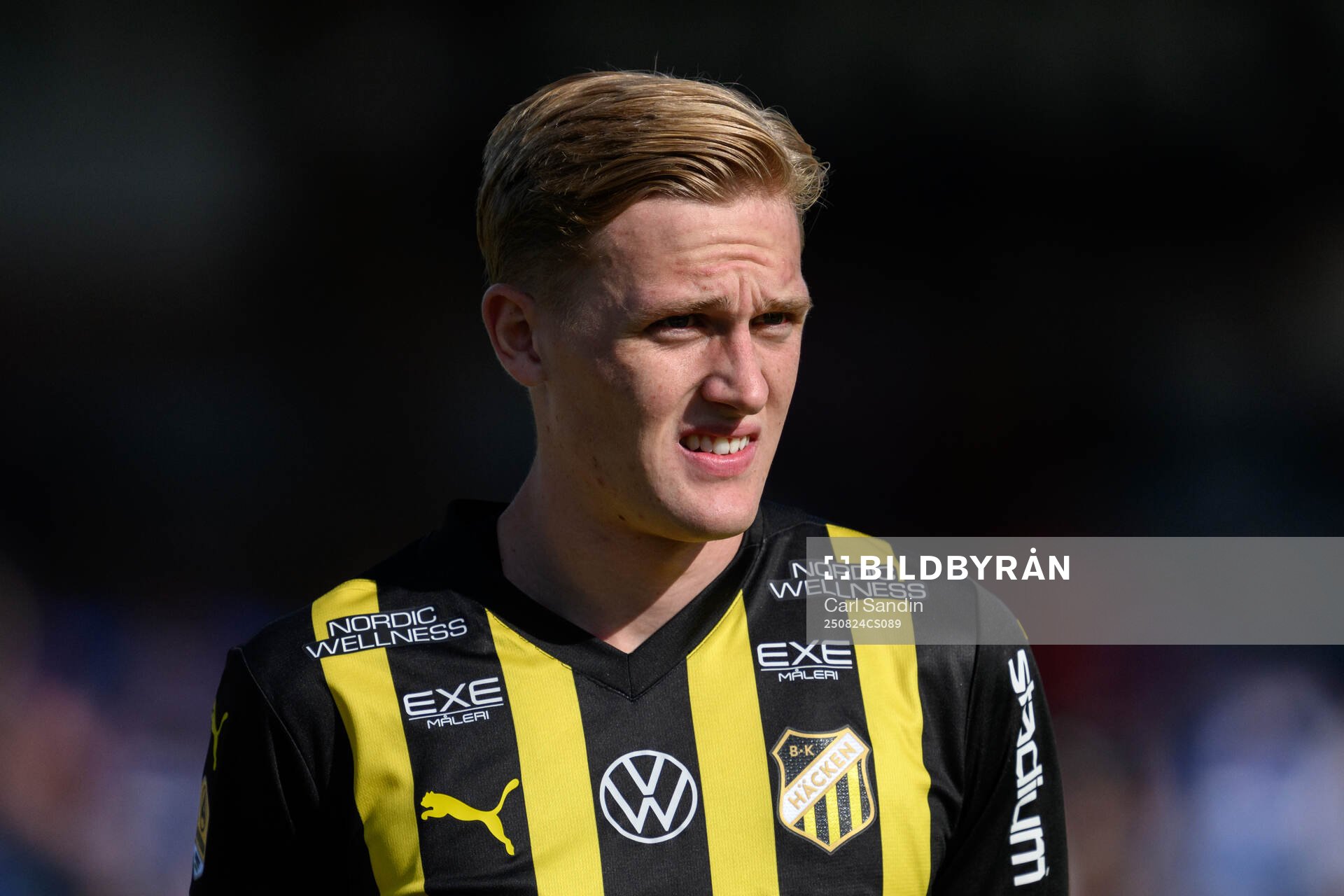 Häckens Olle Samuelsson vid lineup