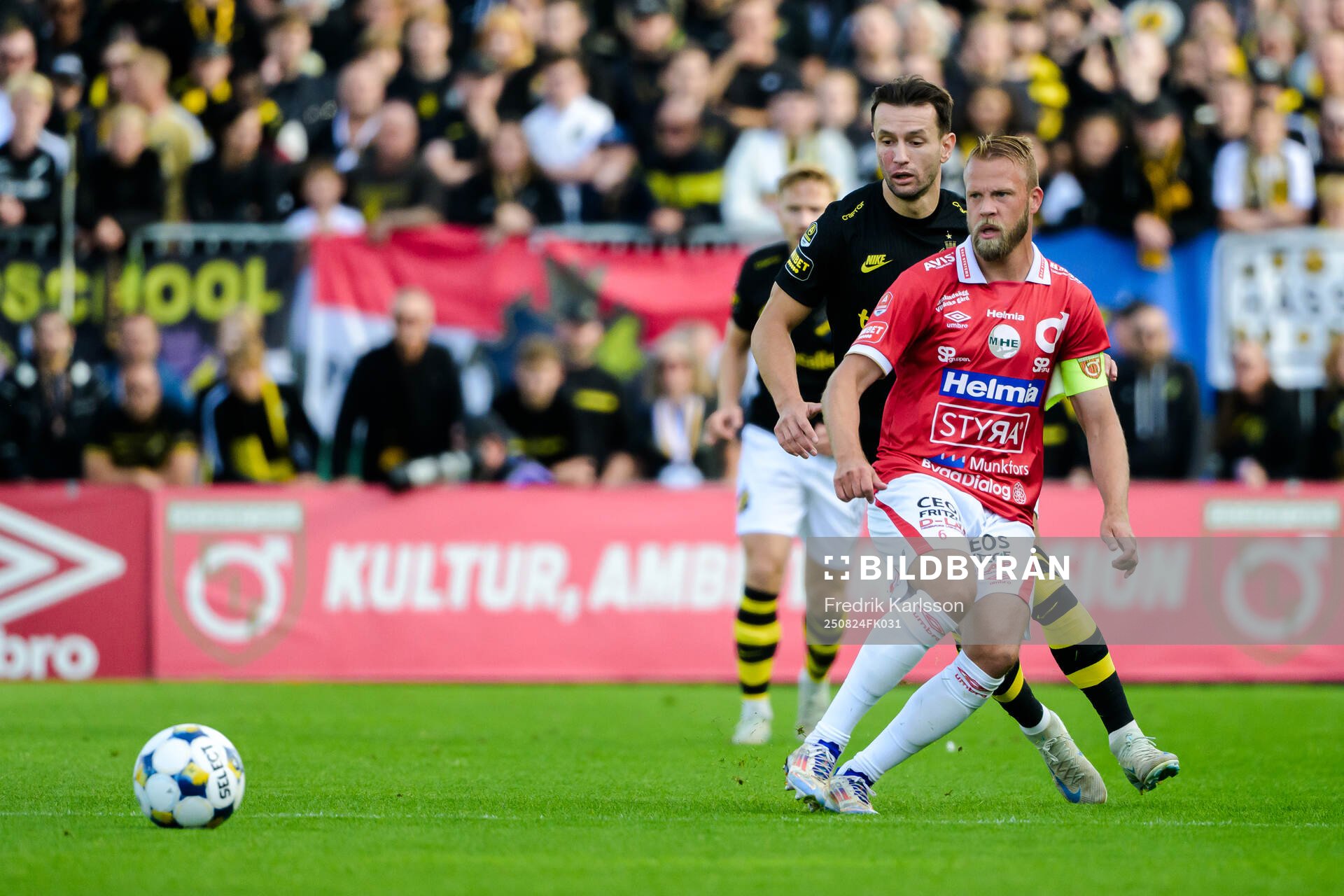 under fotbollsmatchen i Allsvenskan mellan Degerfors och AIK