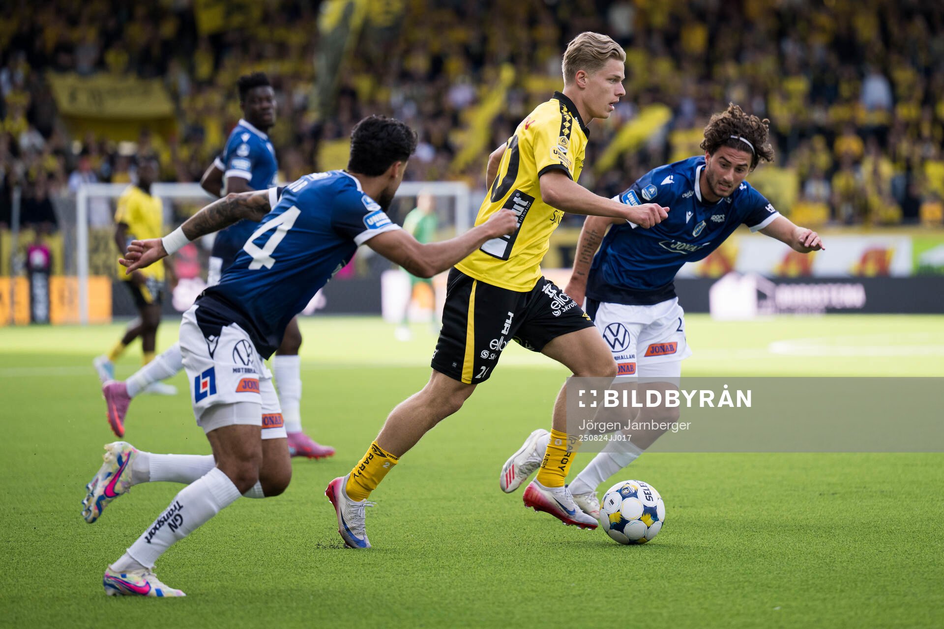 Elfsborgs Gottfrid Rapp och Halmstads Rocco Ascone