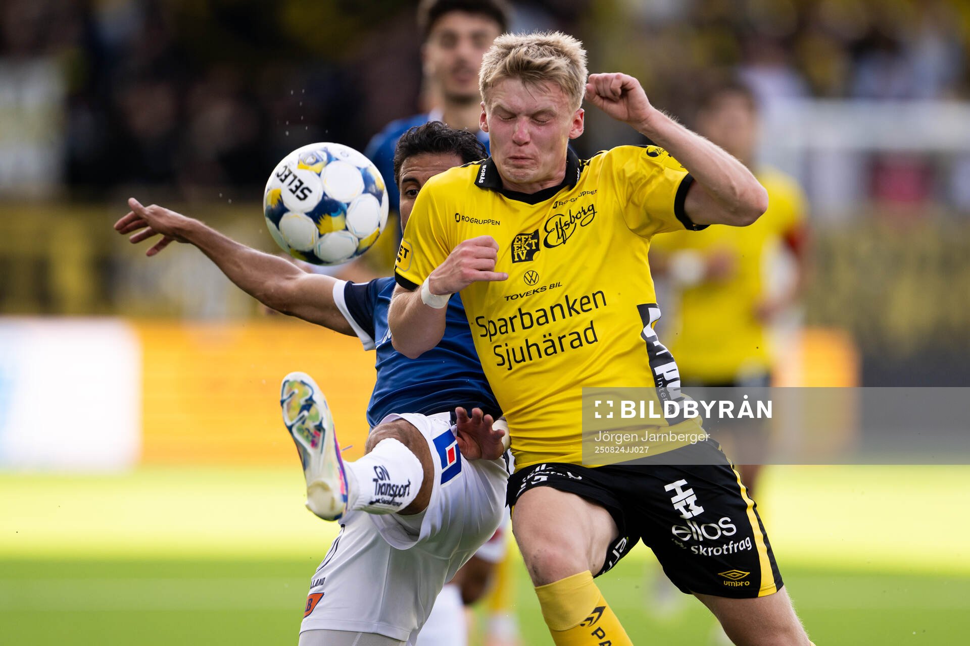 Halmstads Rami Kaib och Elfsborgs Ari Sigurpálsson