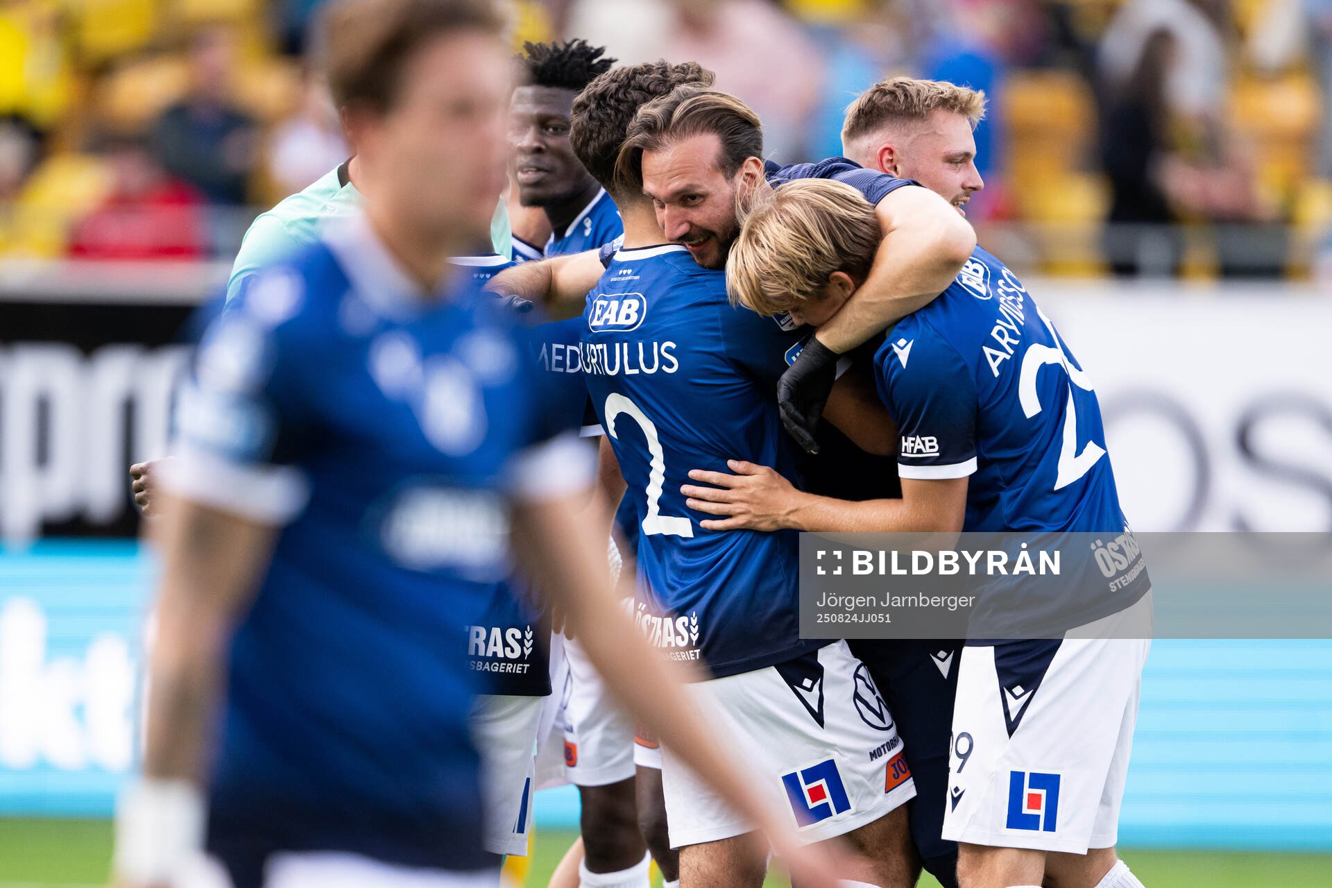 Halmstads spelare jublar