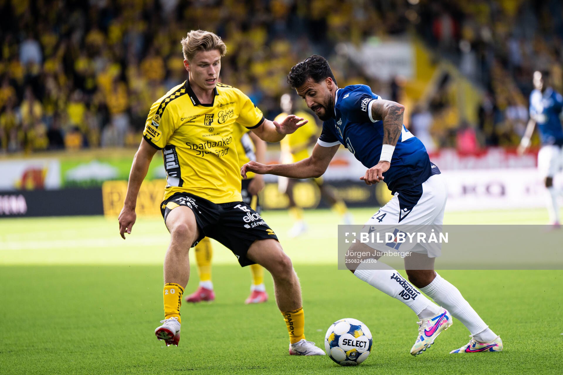 Elfsborgs Frederik Ihler och Halmstads Rami Kaib