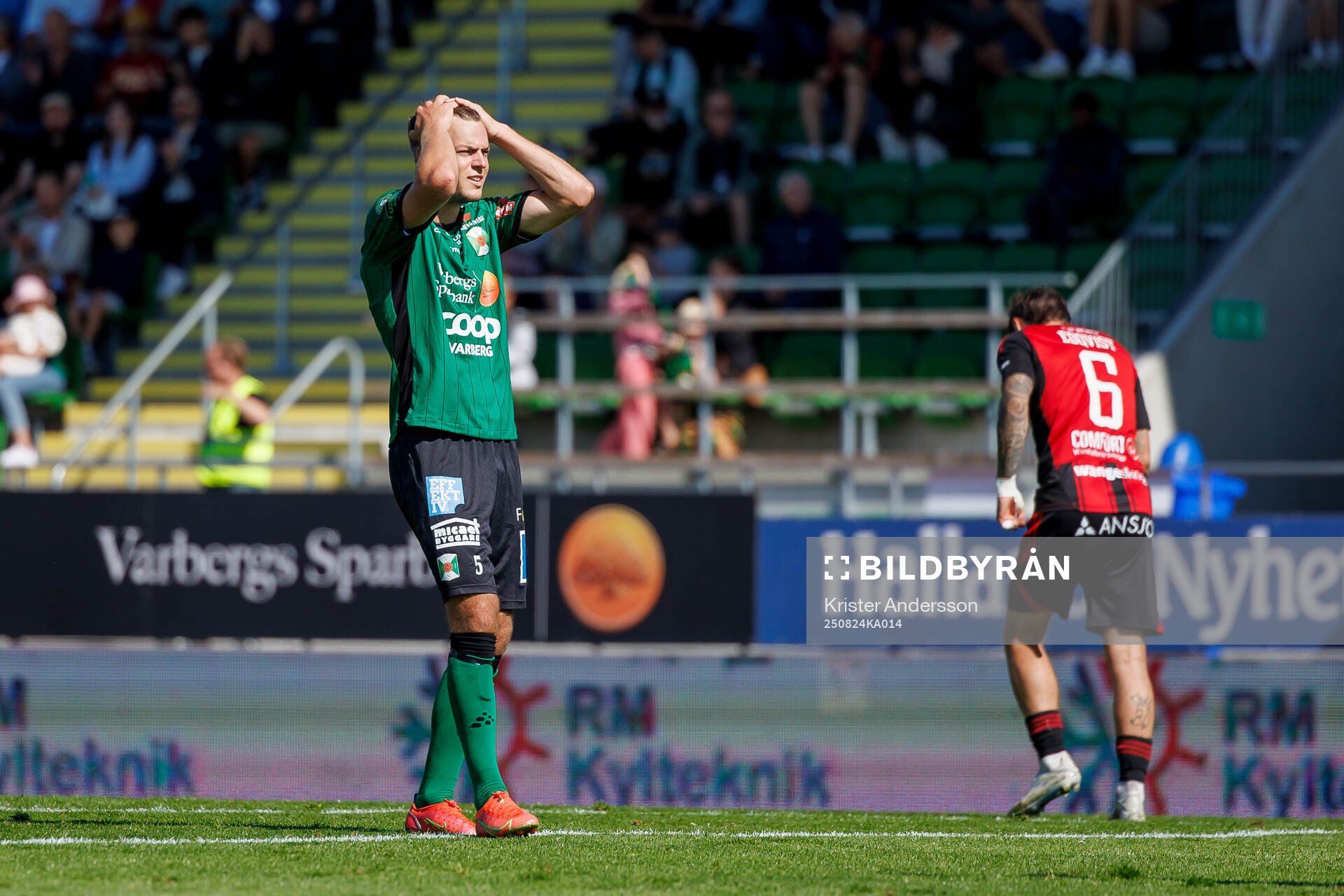 Varbergs Albin Winbo reagerar