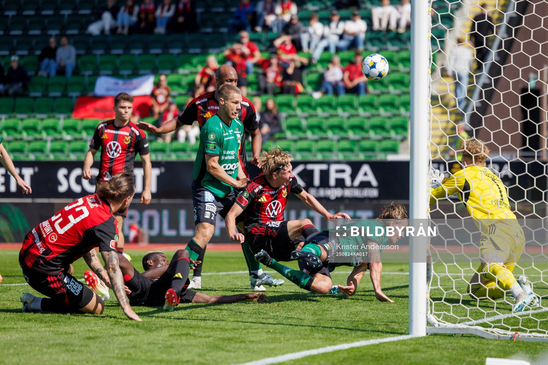 Varbergs Gustav Broman med målchans