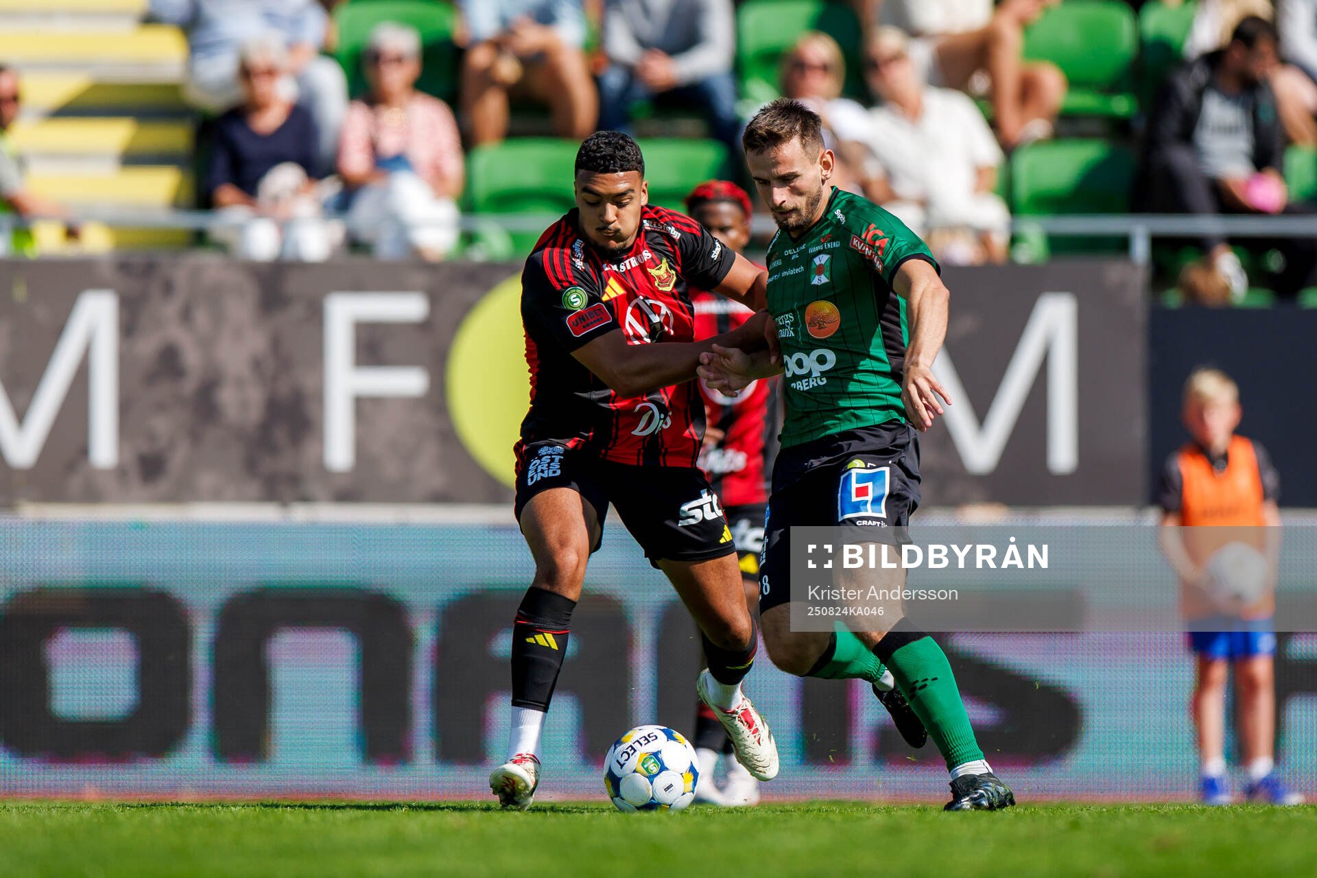 Östersunds Gideon Granström och Varbergs Erion Sadiku