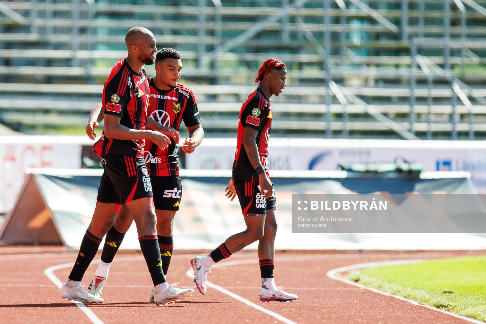 Östersunds Jabir Abdihakim Ali jublar med laget