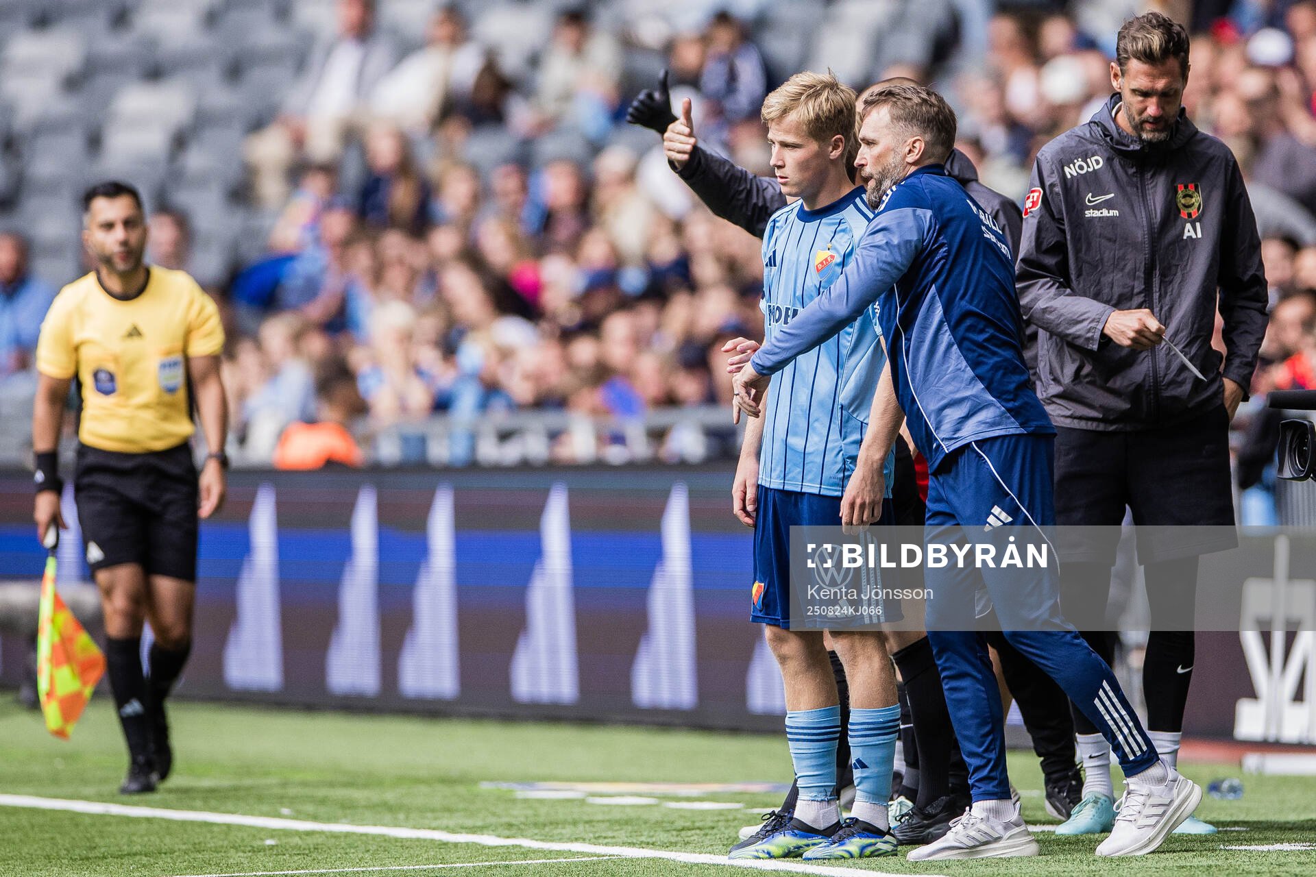 Djurgårdens Bo Hegland och tränare Jani Honkavaara