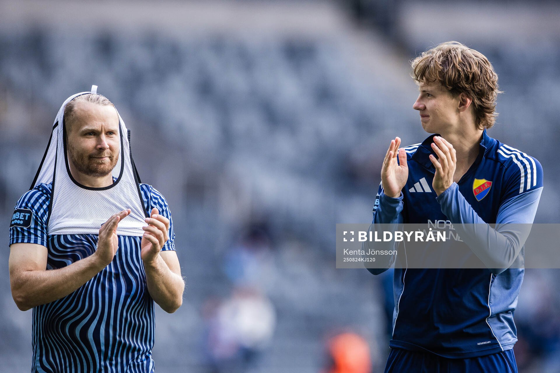Djurgårdens Jacob Une  och August Priske Flyger