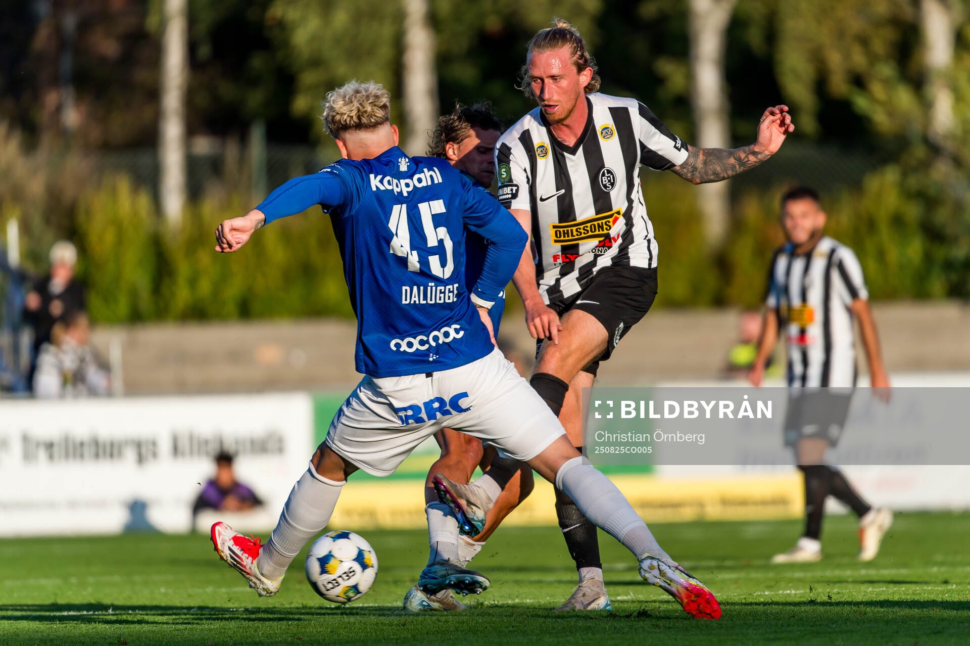 Landskronas Hampus Näsström och Trelleborgs Zean Peetz