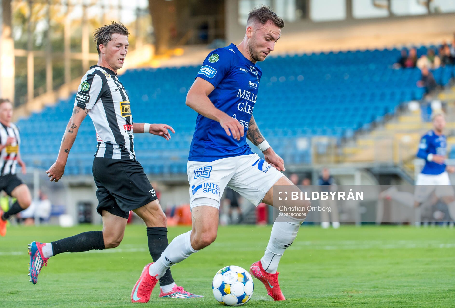 Trelleborgs Filip Bohman och Landskronas Kevin Jensen