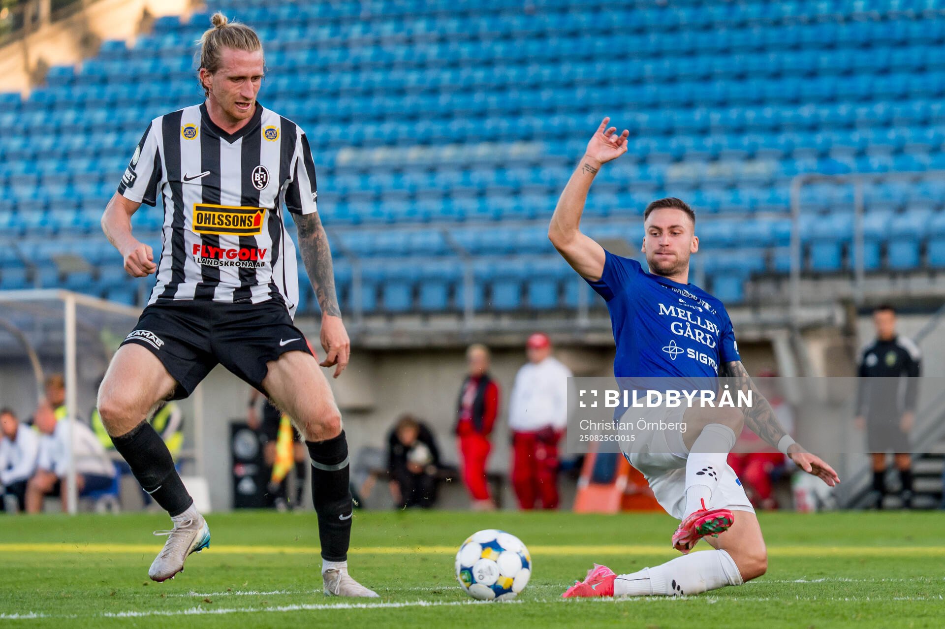 Landskronas Hampus Näsström och Trelleborgs Filip Bohman