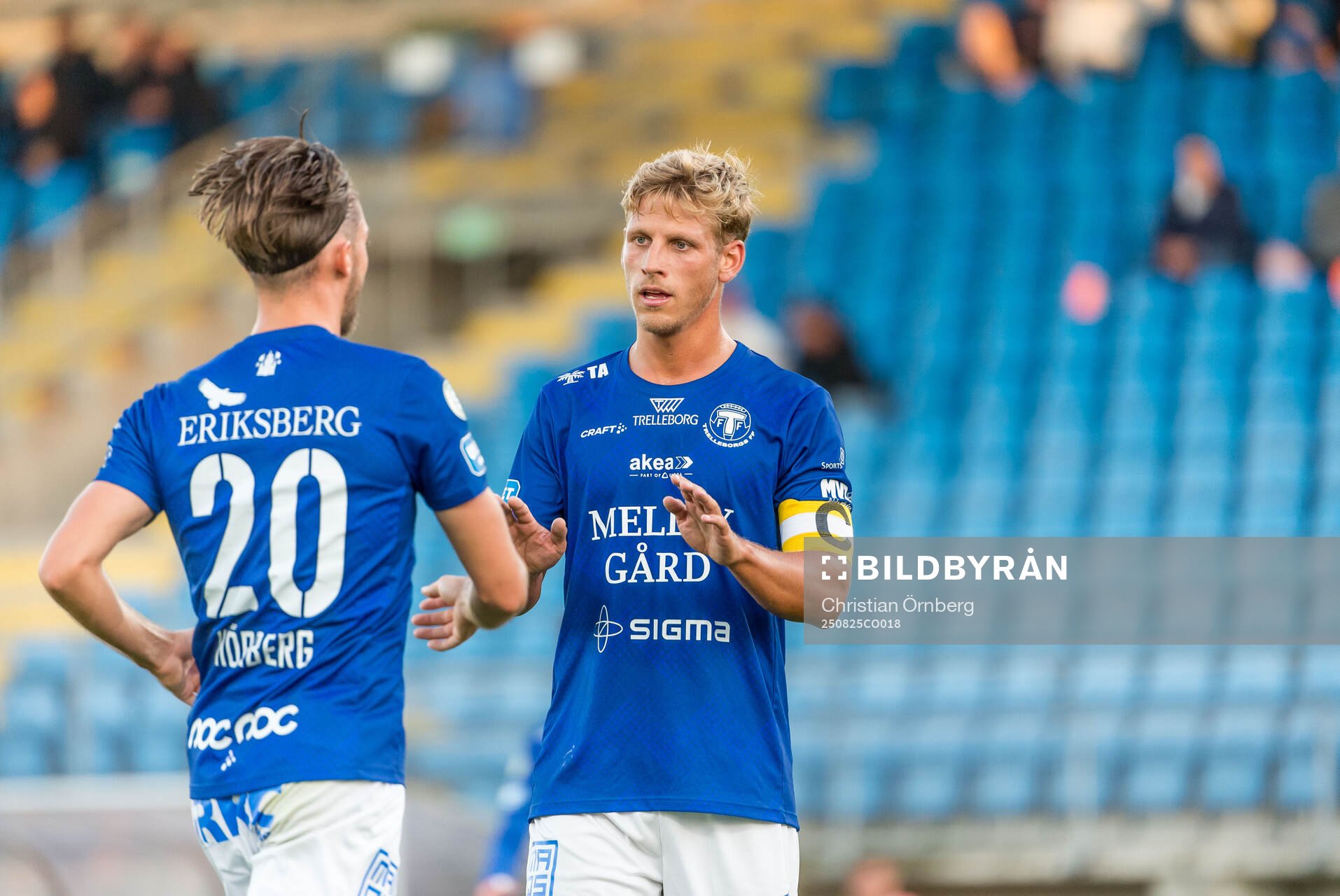 Trelleborgs Felix Hörberg och Tobias Karlsson jublar