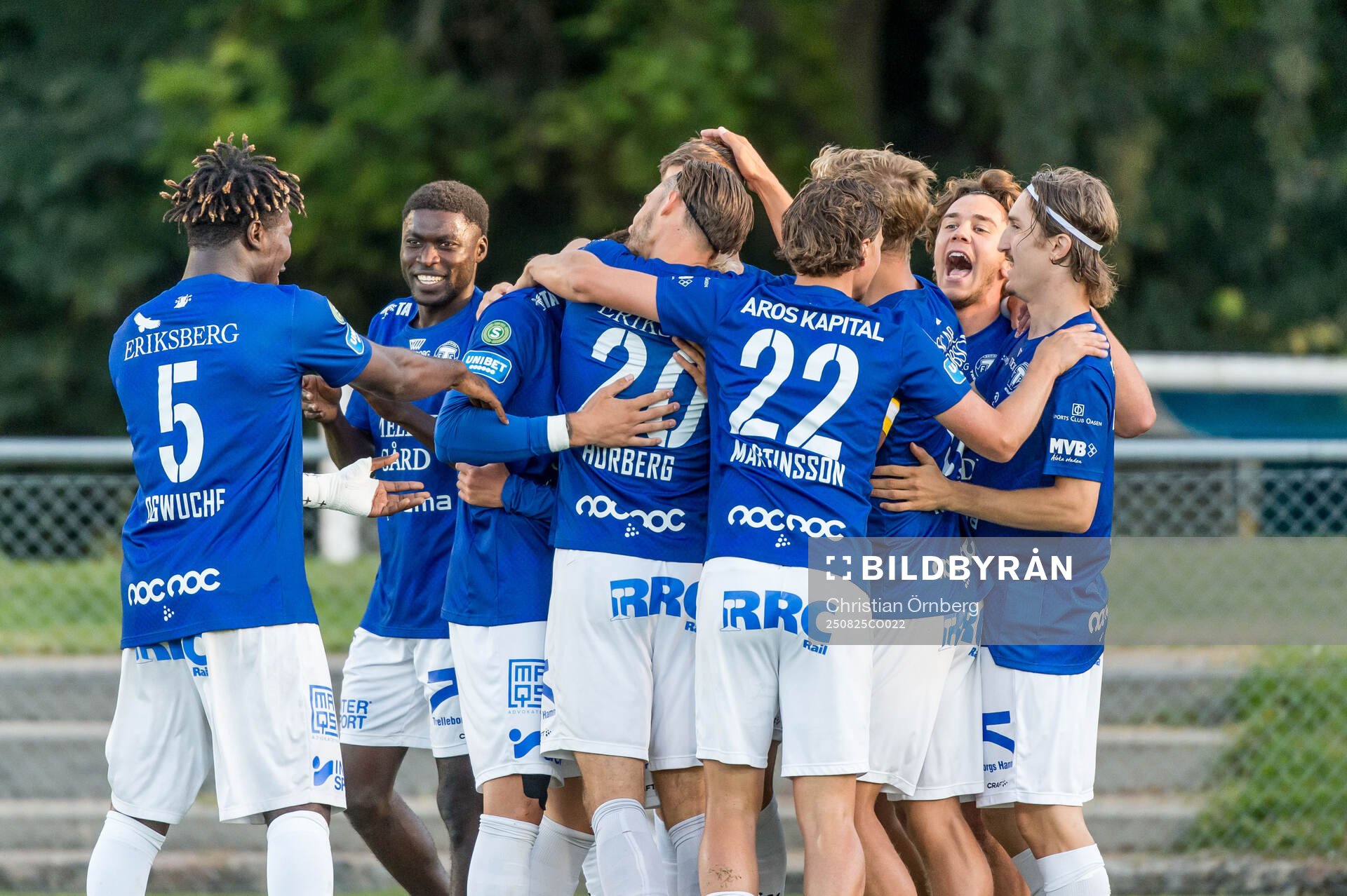 Trelleborgs spelare jublar
