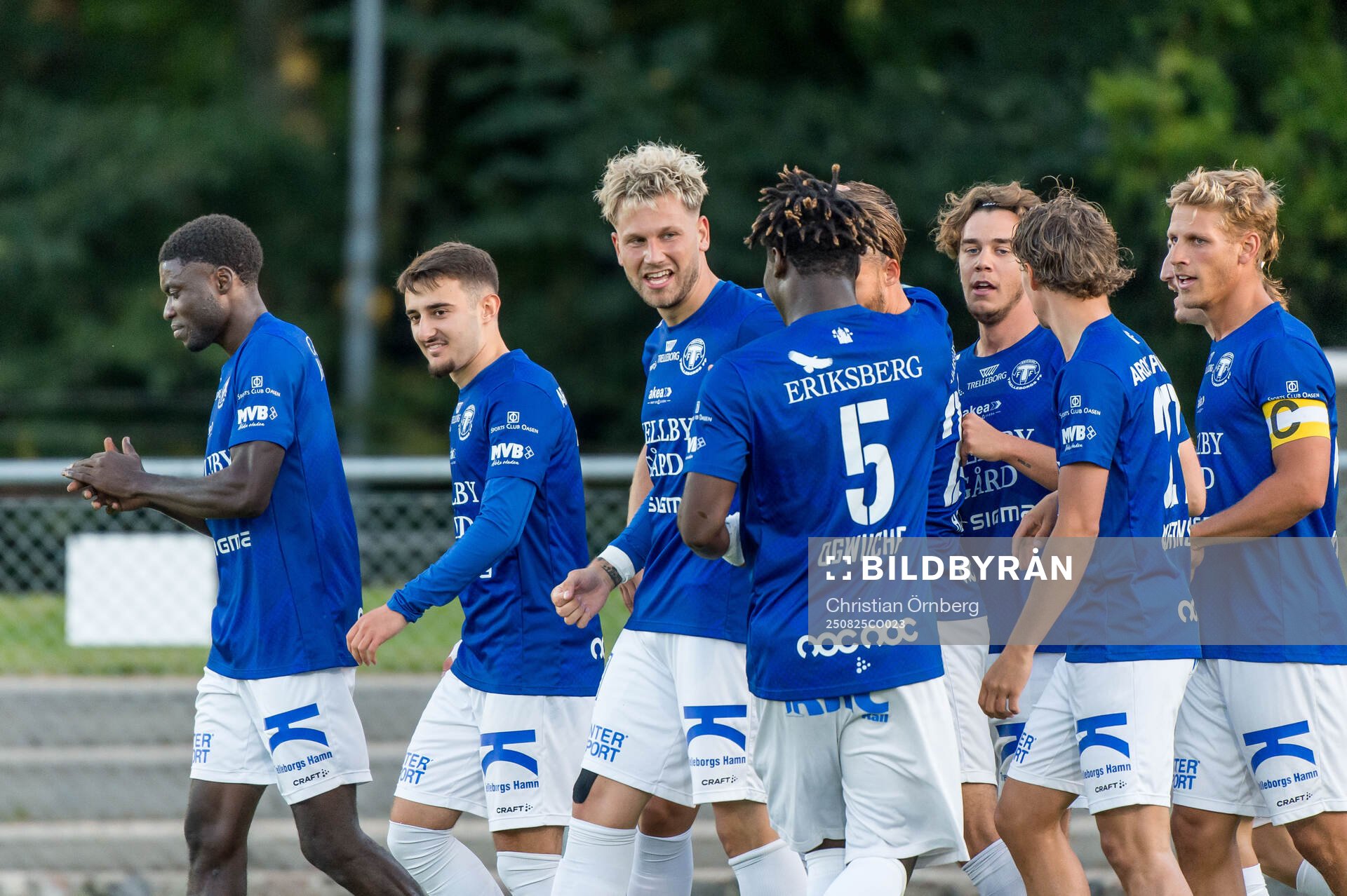 Trelleborgs Zean Peetz Dalugge jublar