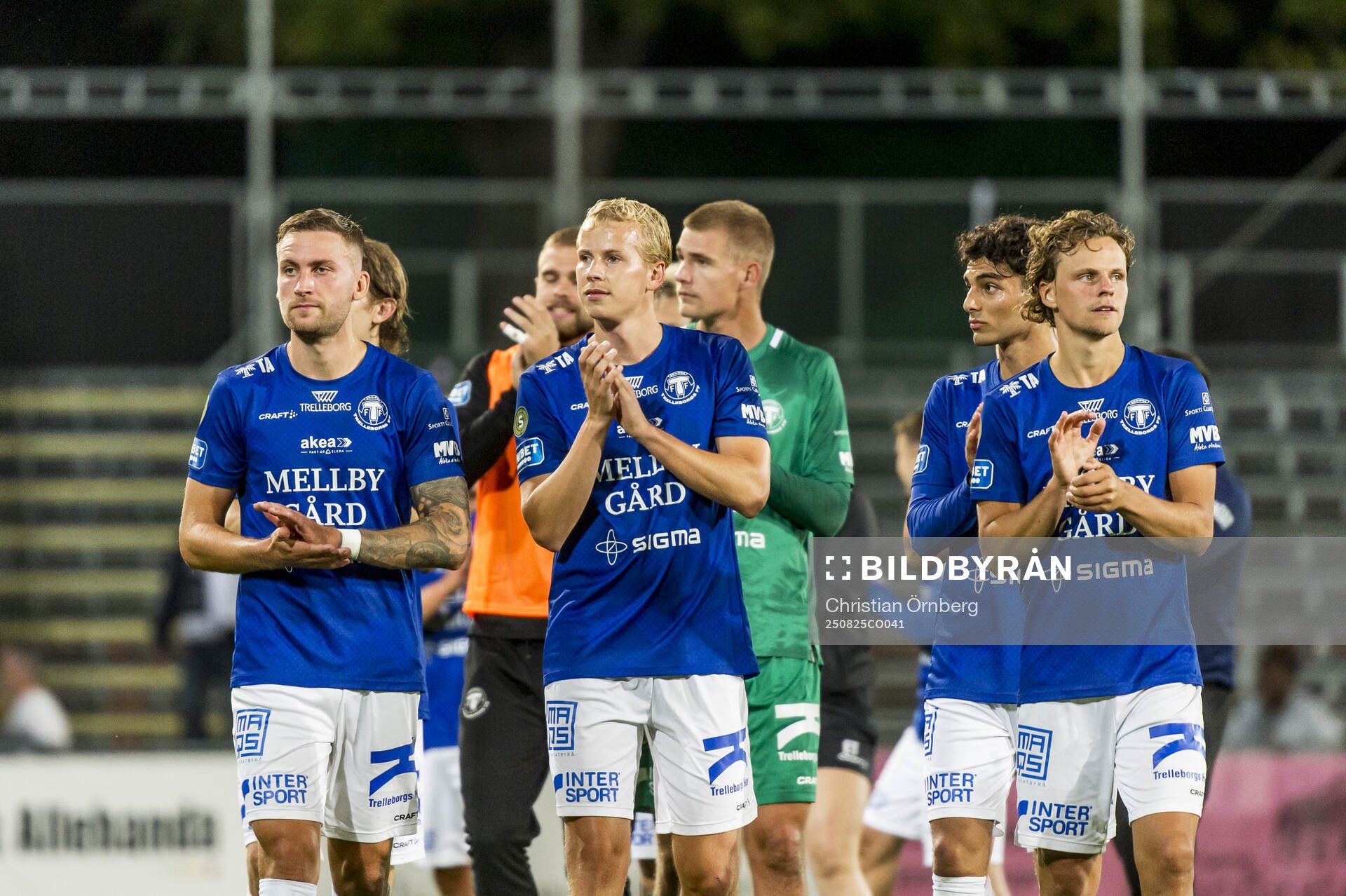 Trelleborgs spelare jublar