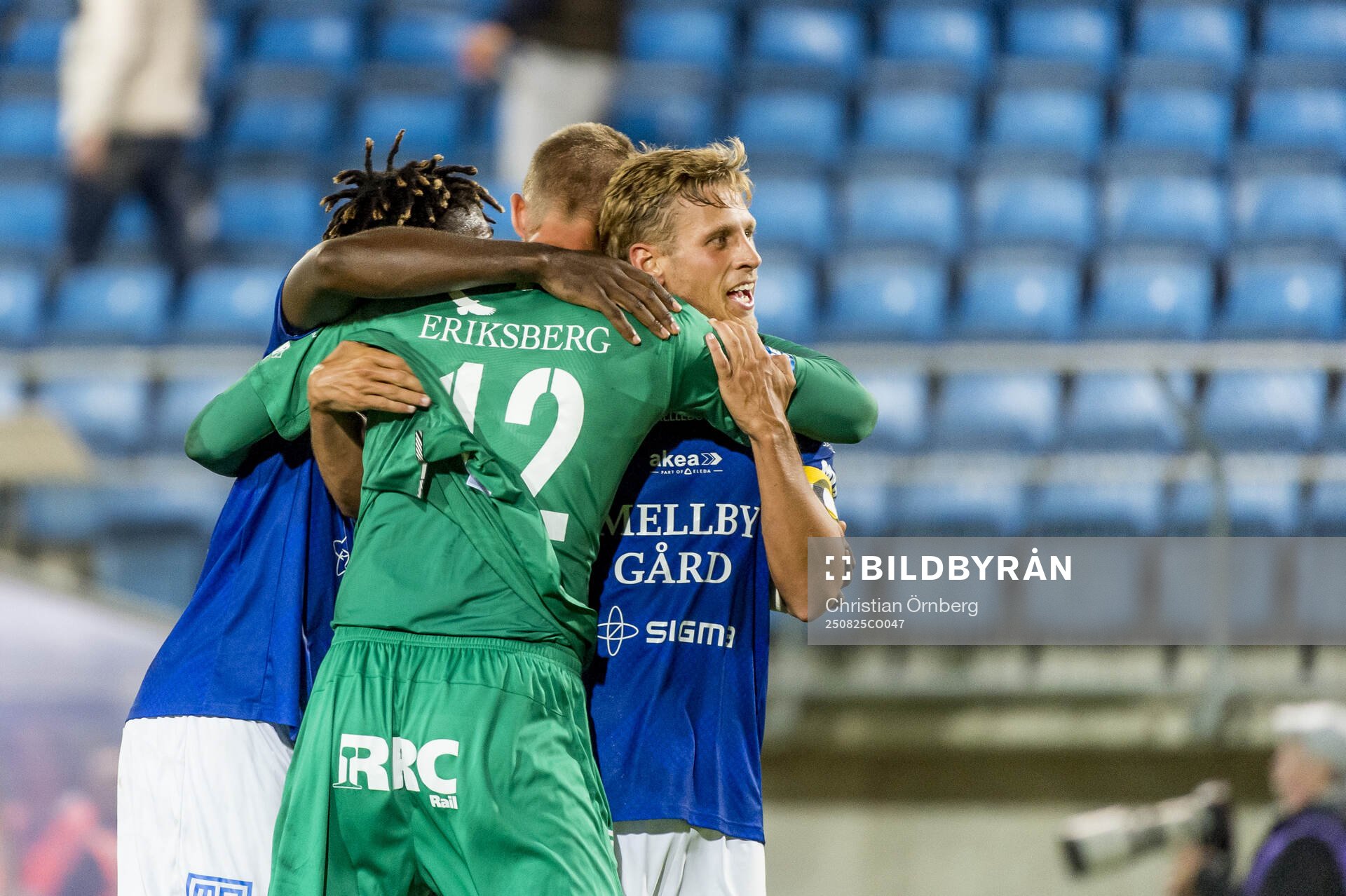 Trelleborgs Abel Ogwuche, Tobias Karlsson och målvakt