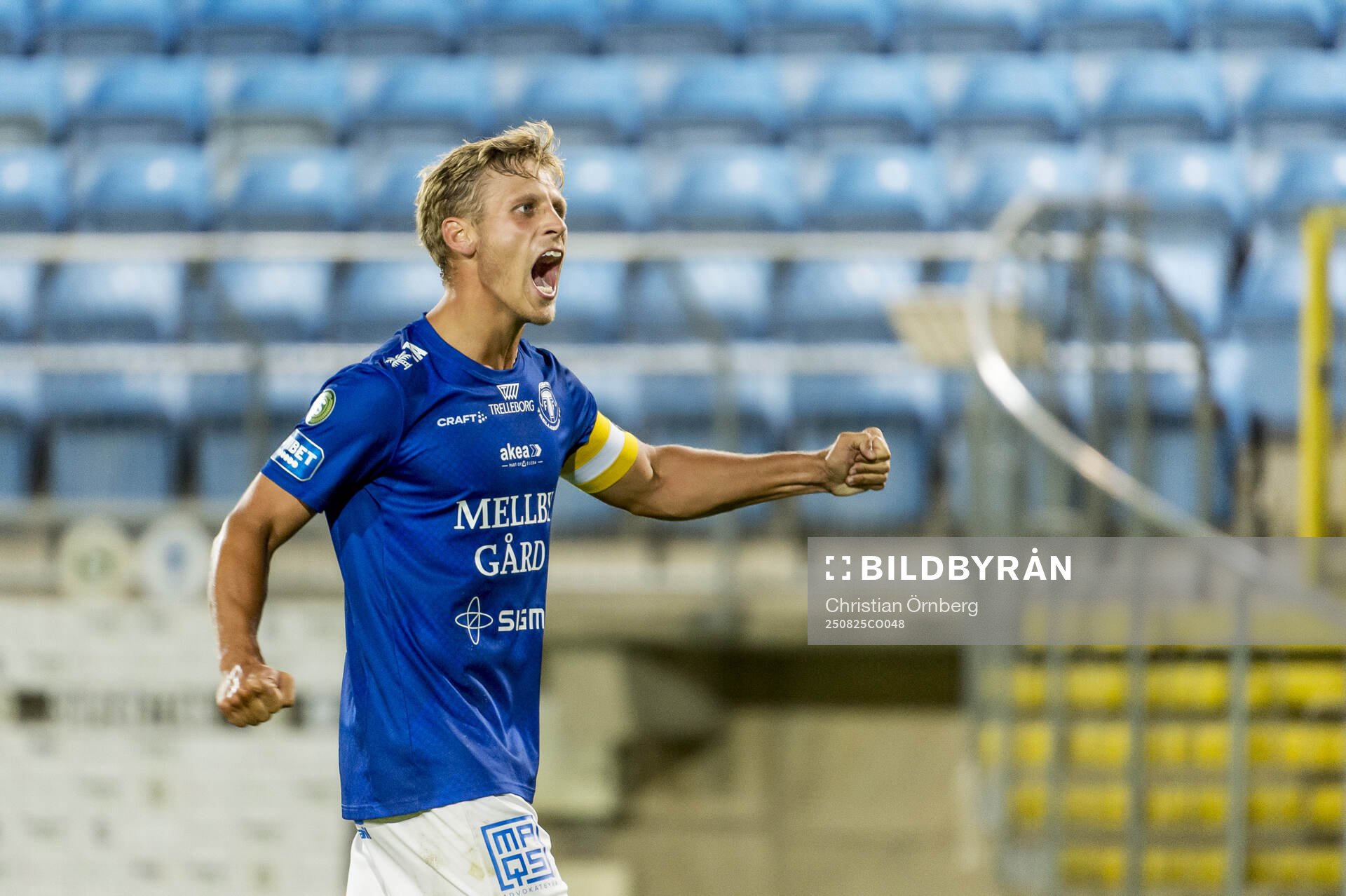Trelleborgs Tobias Karlsson jublar
