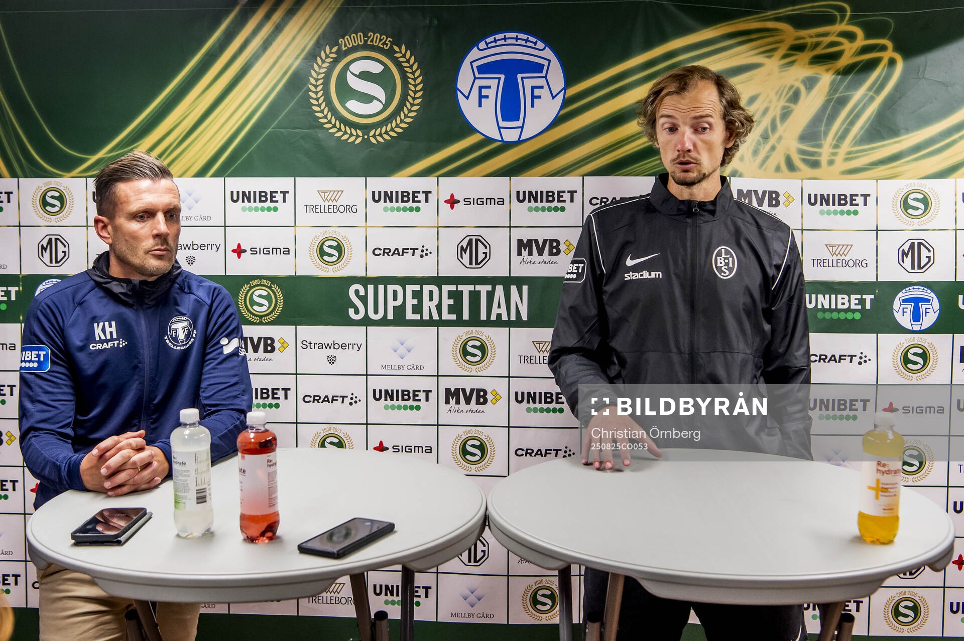 Trelleborgs tränare Kristian Haynes och Landskronas