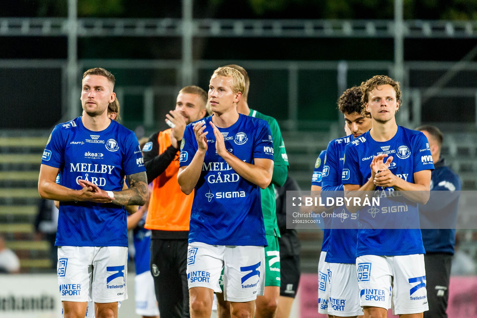 Trelleborgs spelare jublar