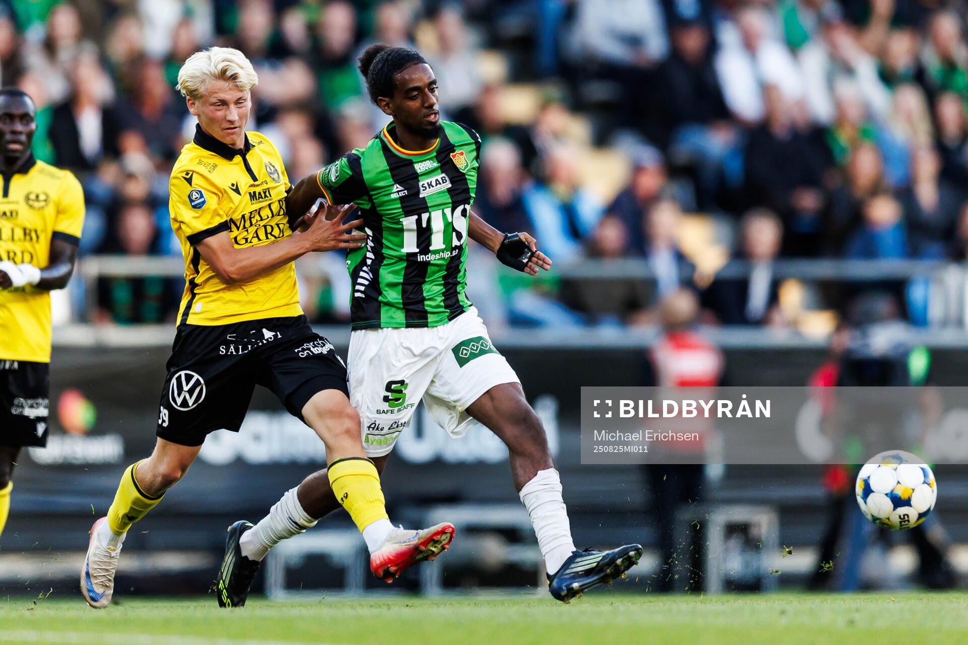 Mjällbys Romeo Leandersson och GAIS Harun Ibrahim