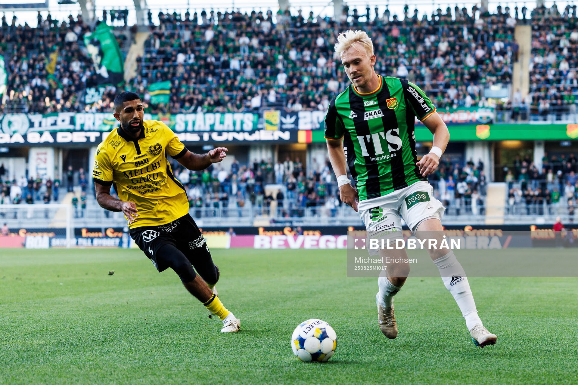 under fotbollsmatchen i Allsvenskan mellan GAIS och Mjällby