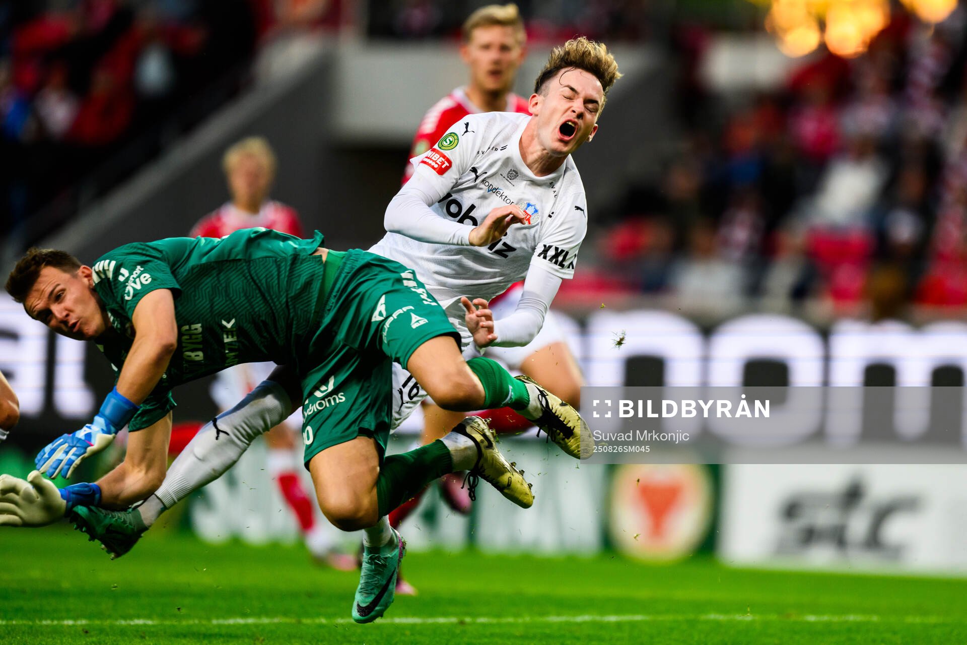 Kalmars målvakt Jakob Kindberg och Helsingborgs Alexander