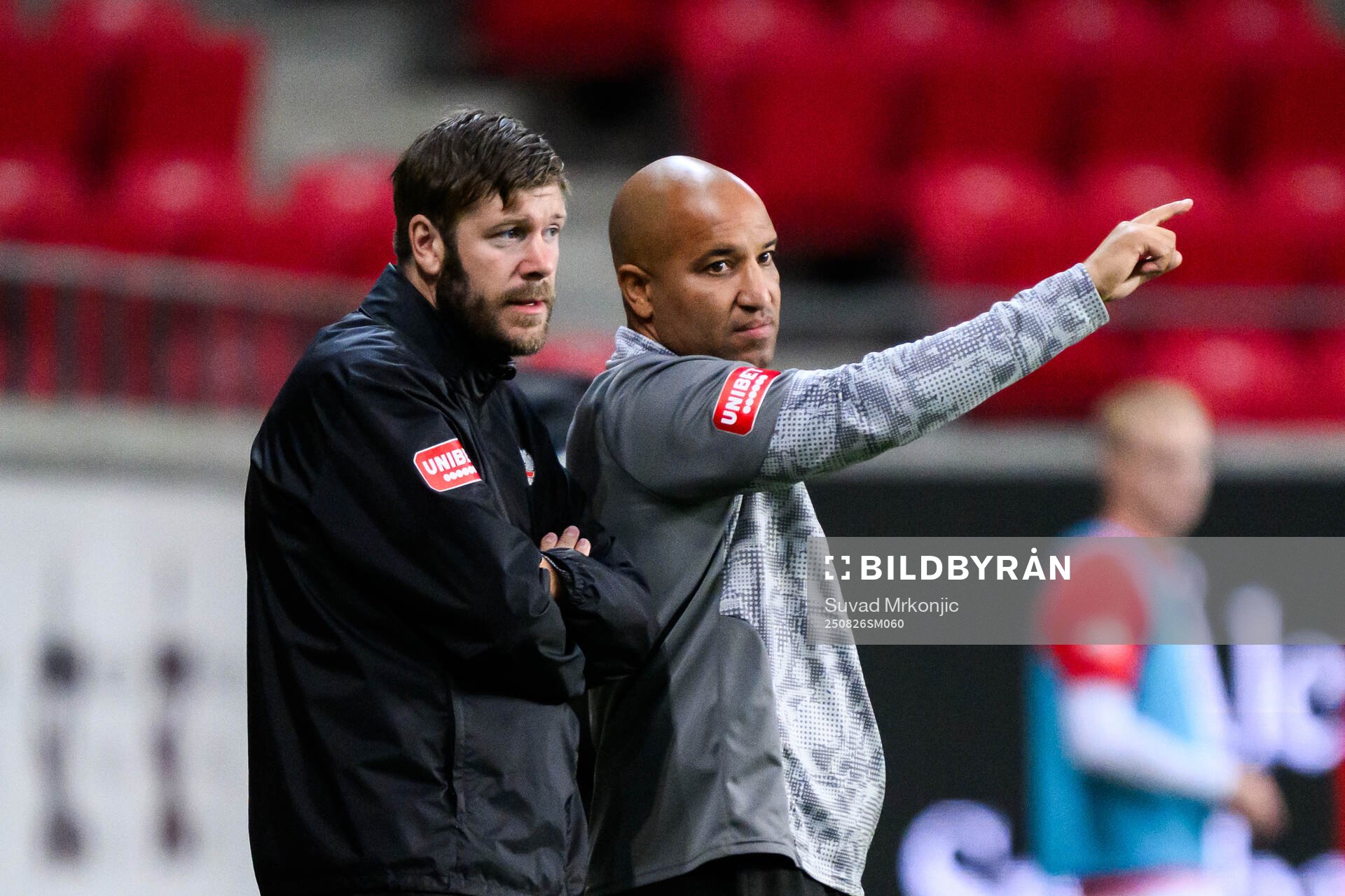 Helsingborgs assisterande tränare Max Lindén och tränare