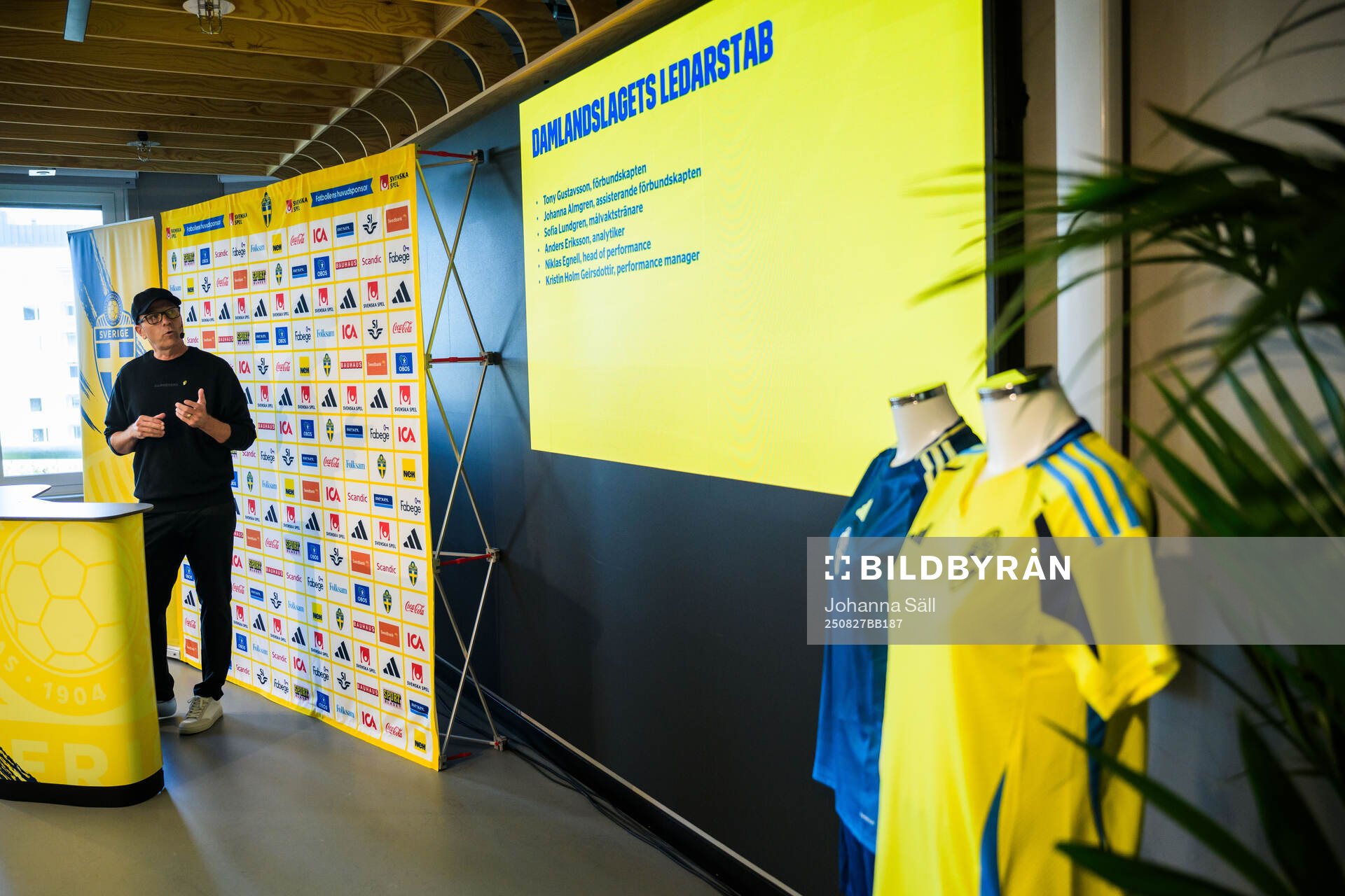 Head coach Tony Gustavsson of the Swedish women's national
