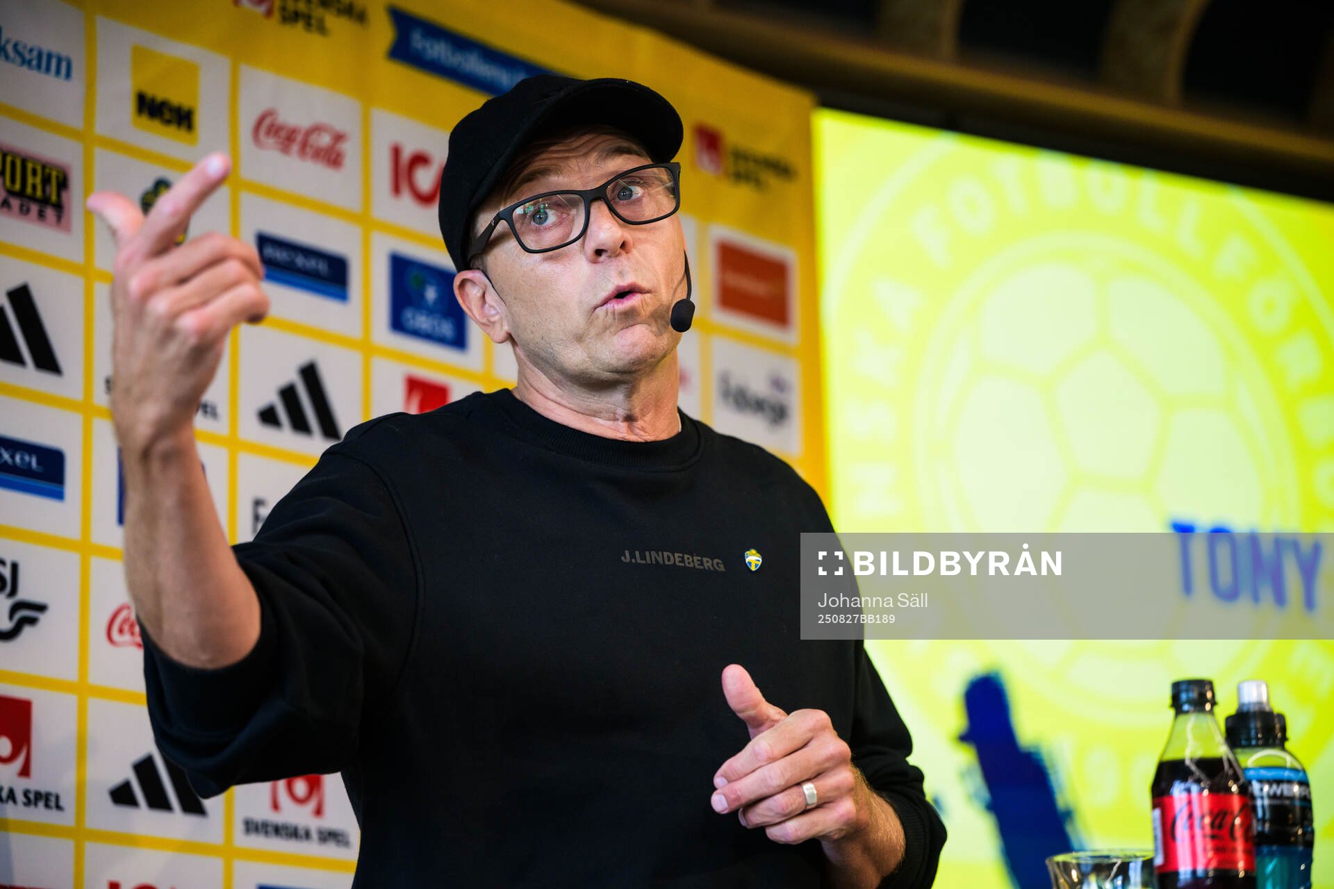 Head coach Tony Gustavsson of the Swedish women's national