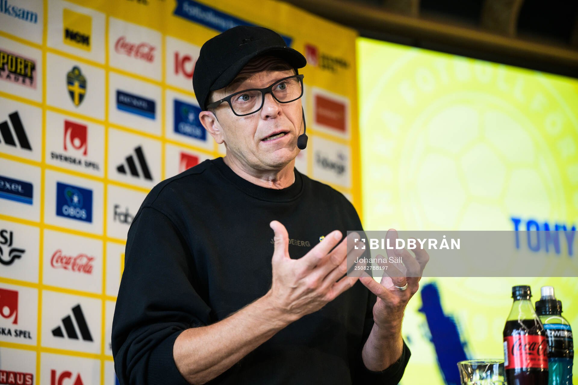 Head coach Tony Gustavsson of the Swedish women's national