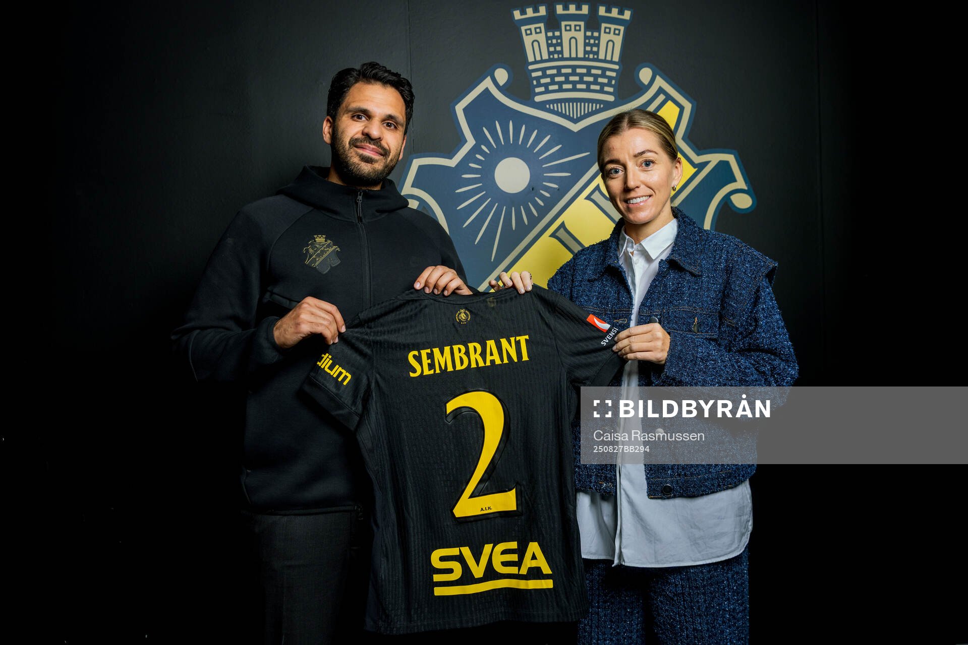 AIKs sportchef Zinar Spindari och Linda Sembrant