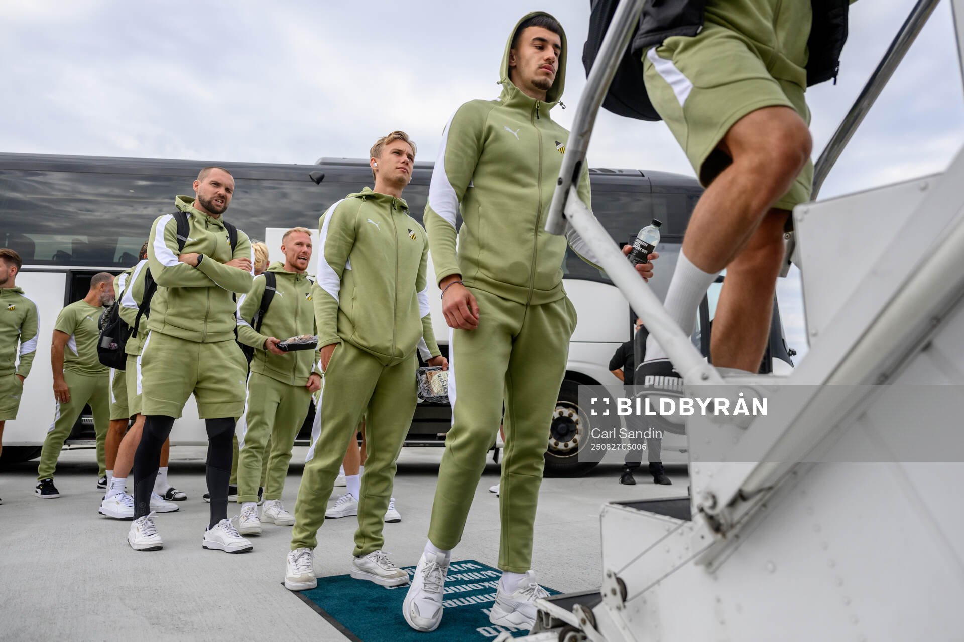 Goalkeeper Oscar Jansson, Pontus Dahbo and Srdjan Hrstic