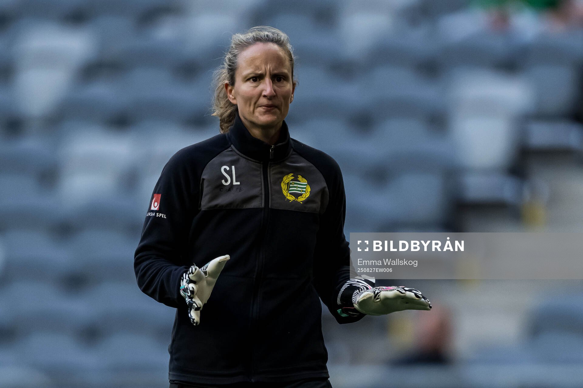 Goalkeeper coach Sofia Lundgren of Hammarby