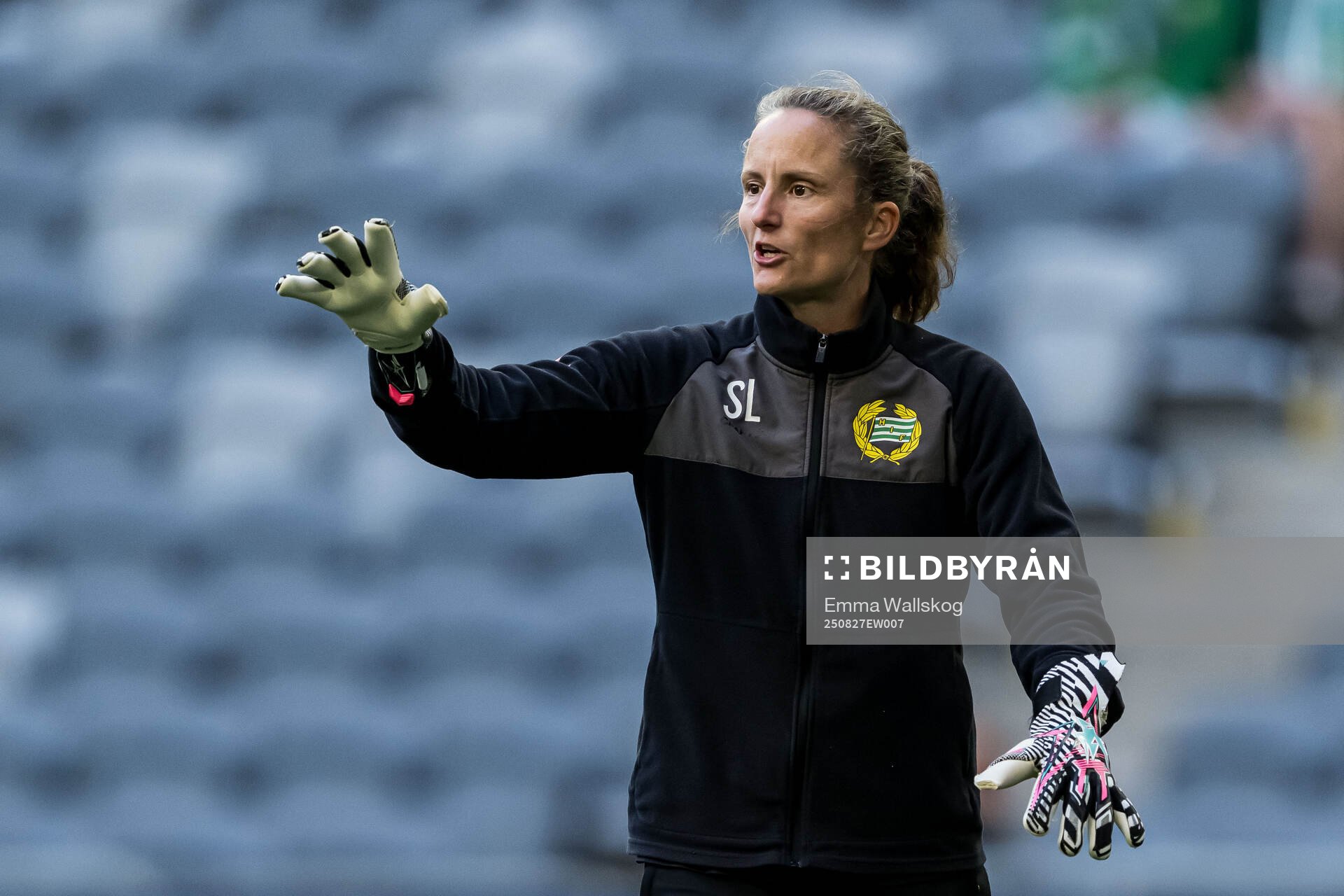 Goalkeeper coach Sofia Lundgren of Hammarby