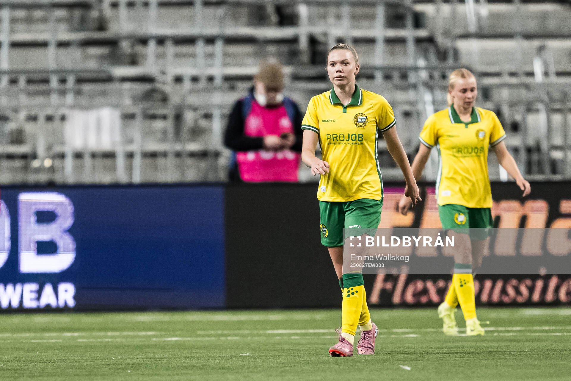 Bea Sprung of Hammarby looks dejected