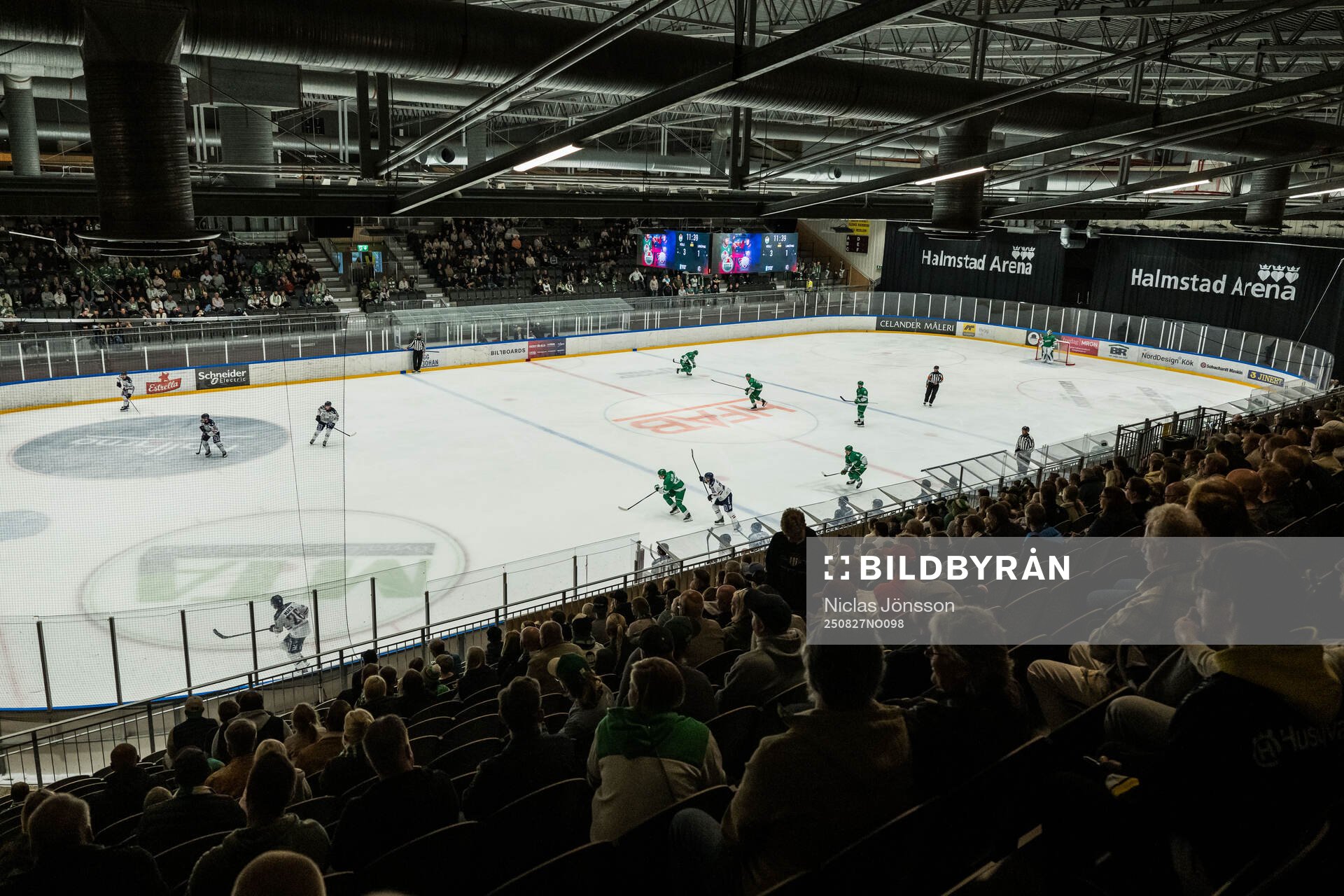 Vy över Halmstad arena