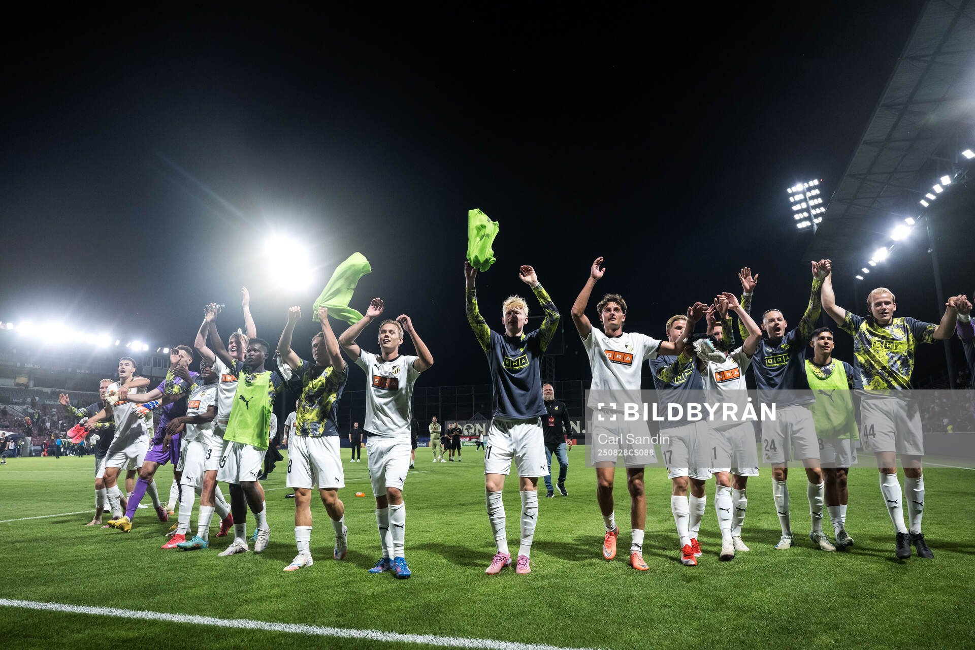 Players of Häcken celebrate