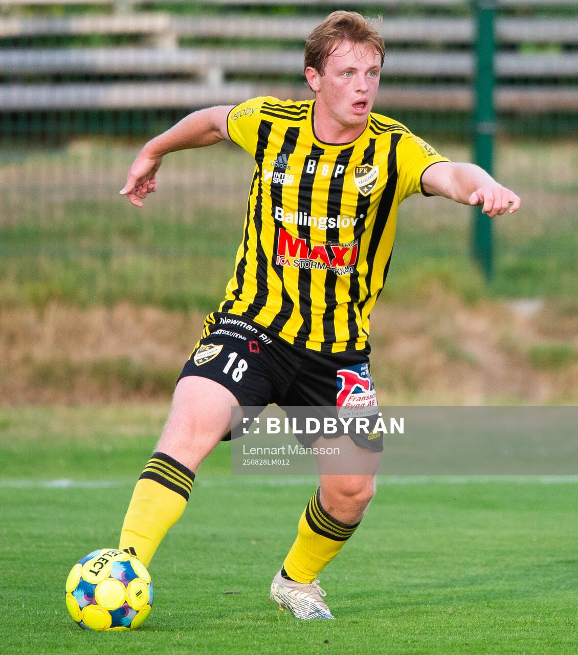 IFK Hässleholms Sam Hegdal i matchen i div. 2 mellan