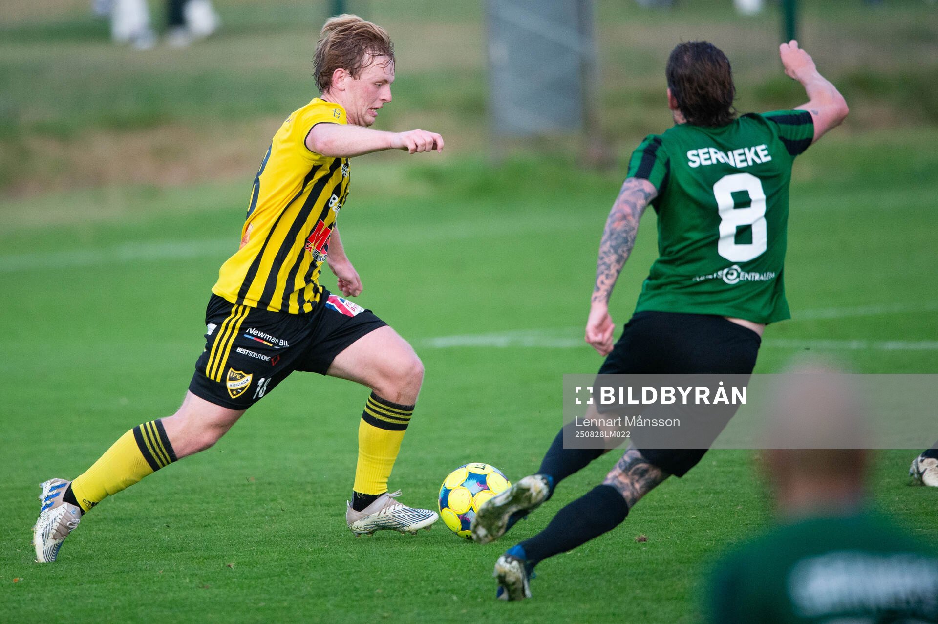 IFK Hässleholms Sam Hegdal i matchen i div. 2 mellan