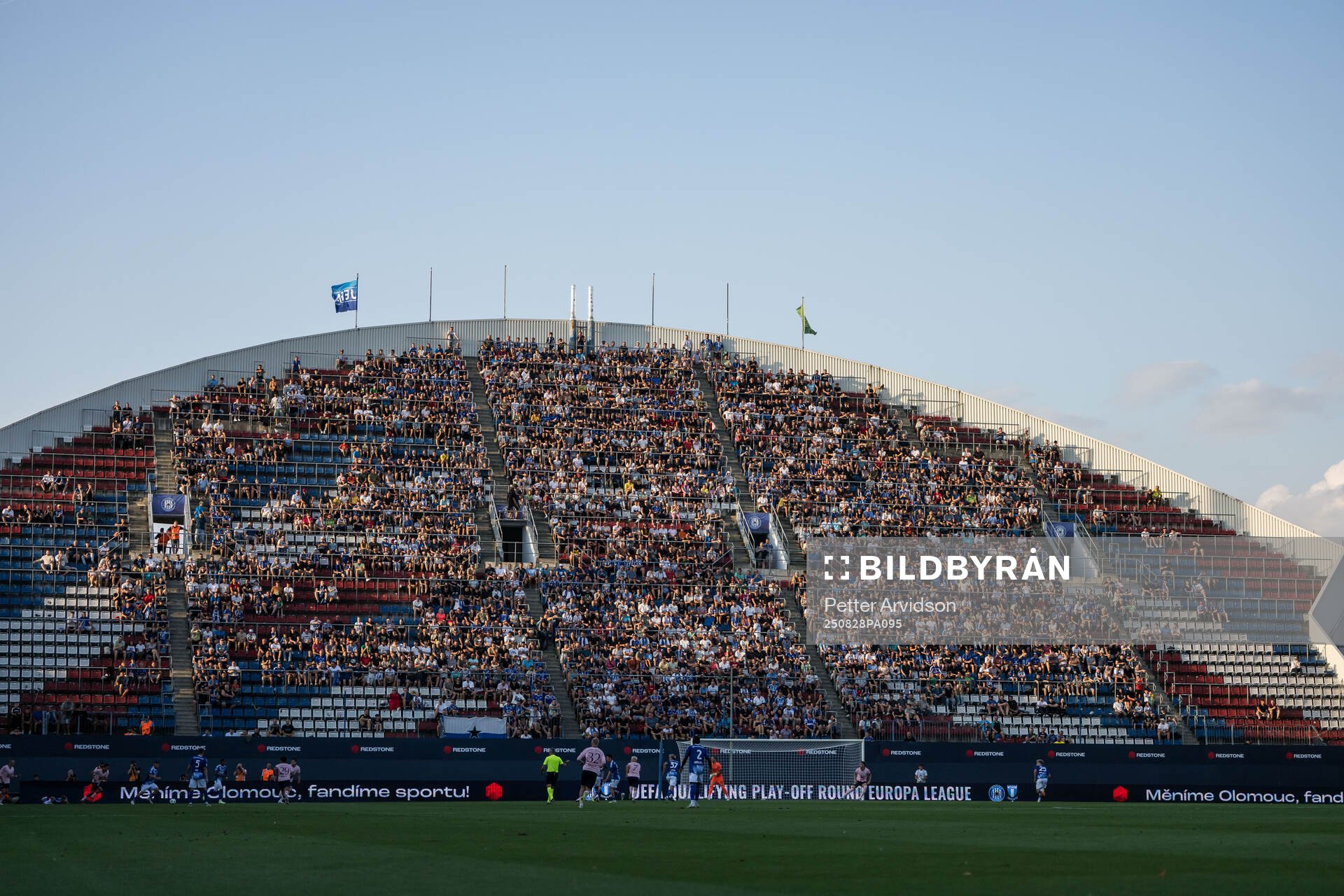 Spectators in the stands