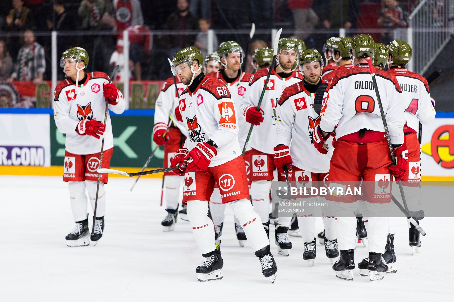 Players of Bolzano look dejected