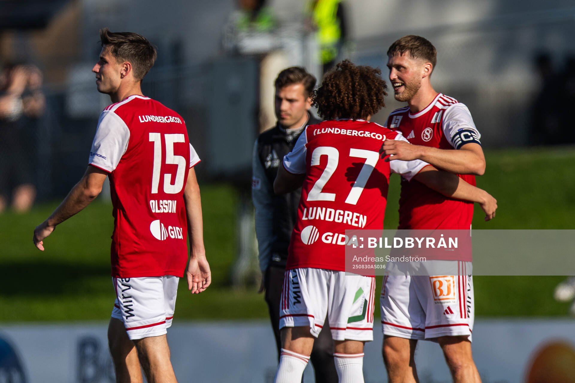 Sandvikens IFs spelare jublar